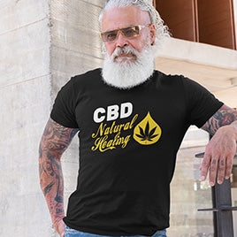 cbd natural healing t-shirt