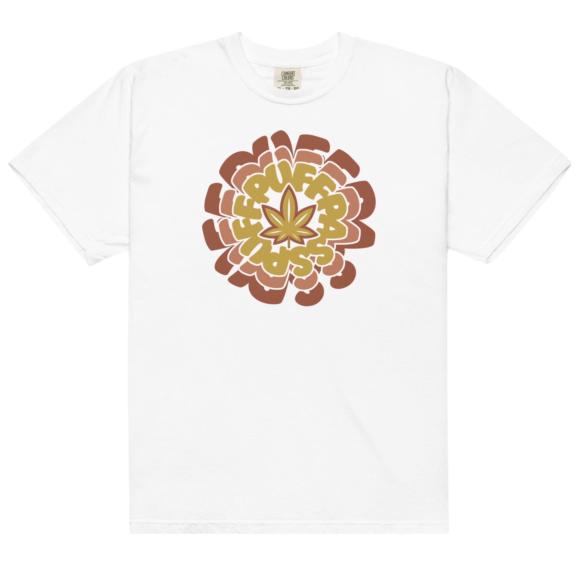 Puff Puff Pass Graphic Garment-Dyed Weed T-Shirt | Magic Leaf Tees