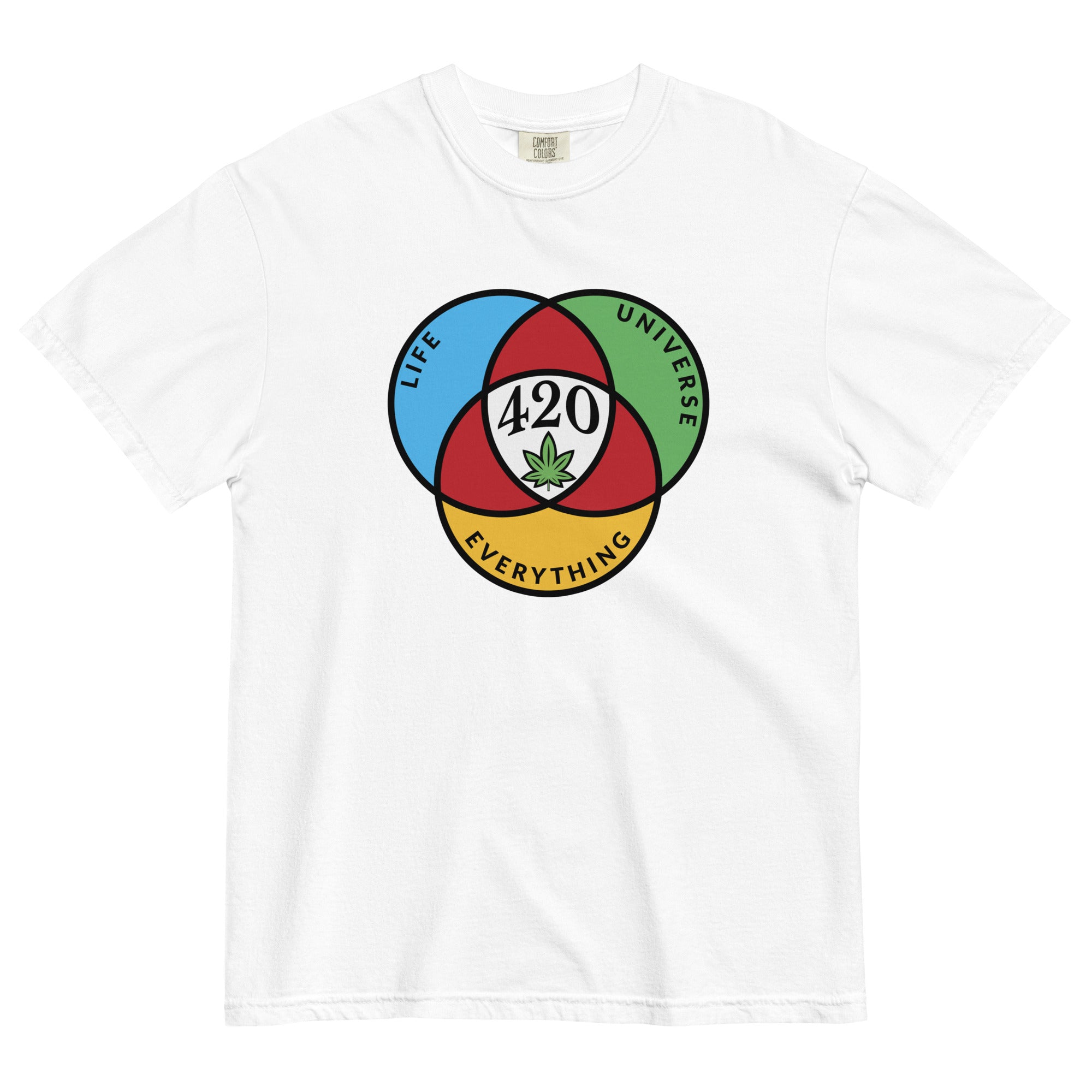 Maglietta 4sold 420 Uomo Con Stamapa Foglie Di Cannabis: Cotone Spesso, Unisex, Bianca Taglia XL