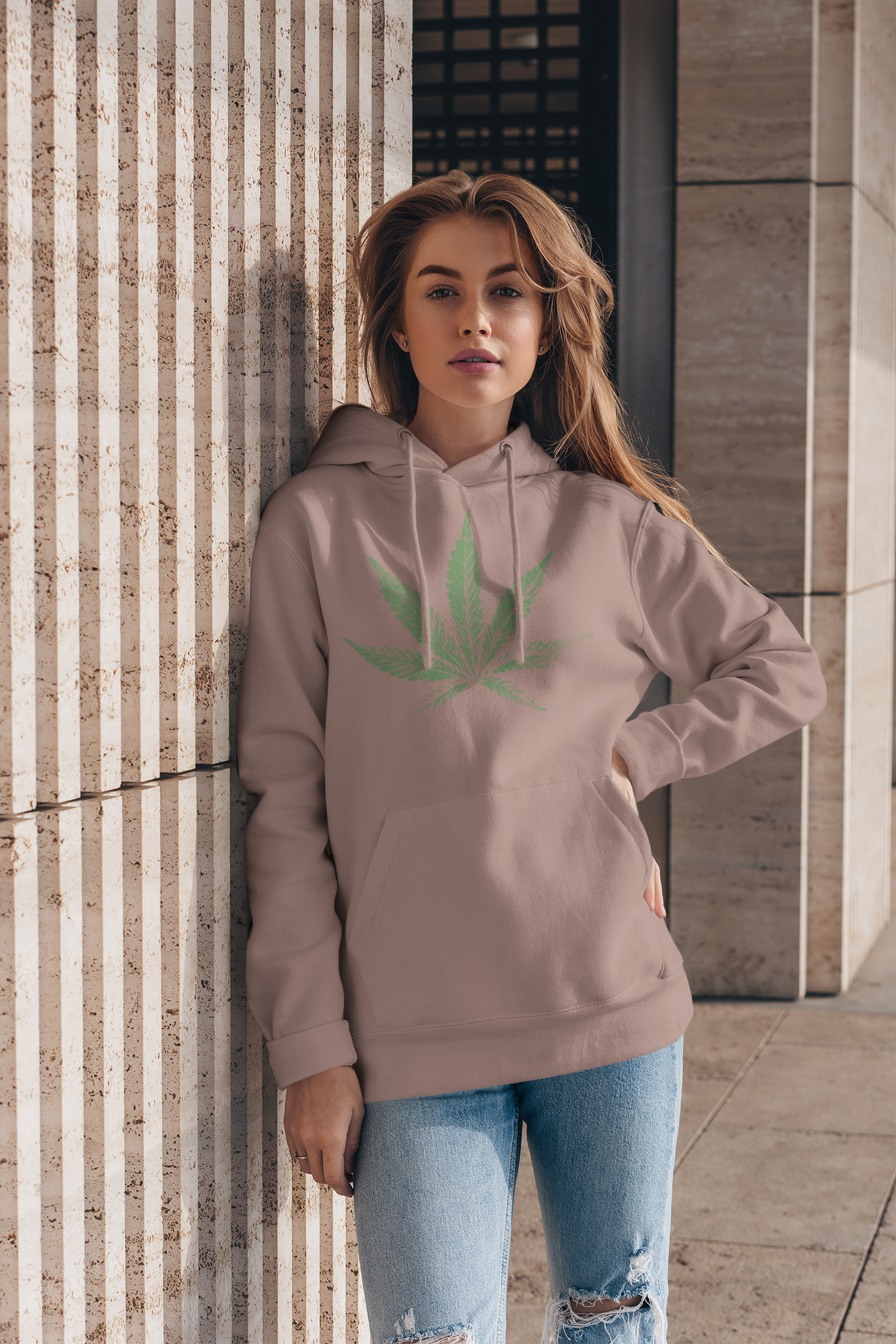 Pressed Leaf Cannabis Hoodie – Stylish Weed Apparel | Magic Leaf Tees