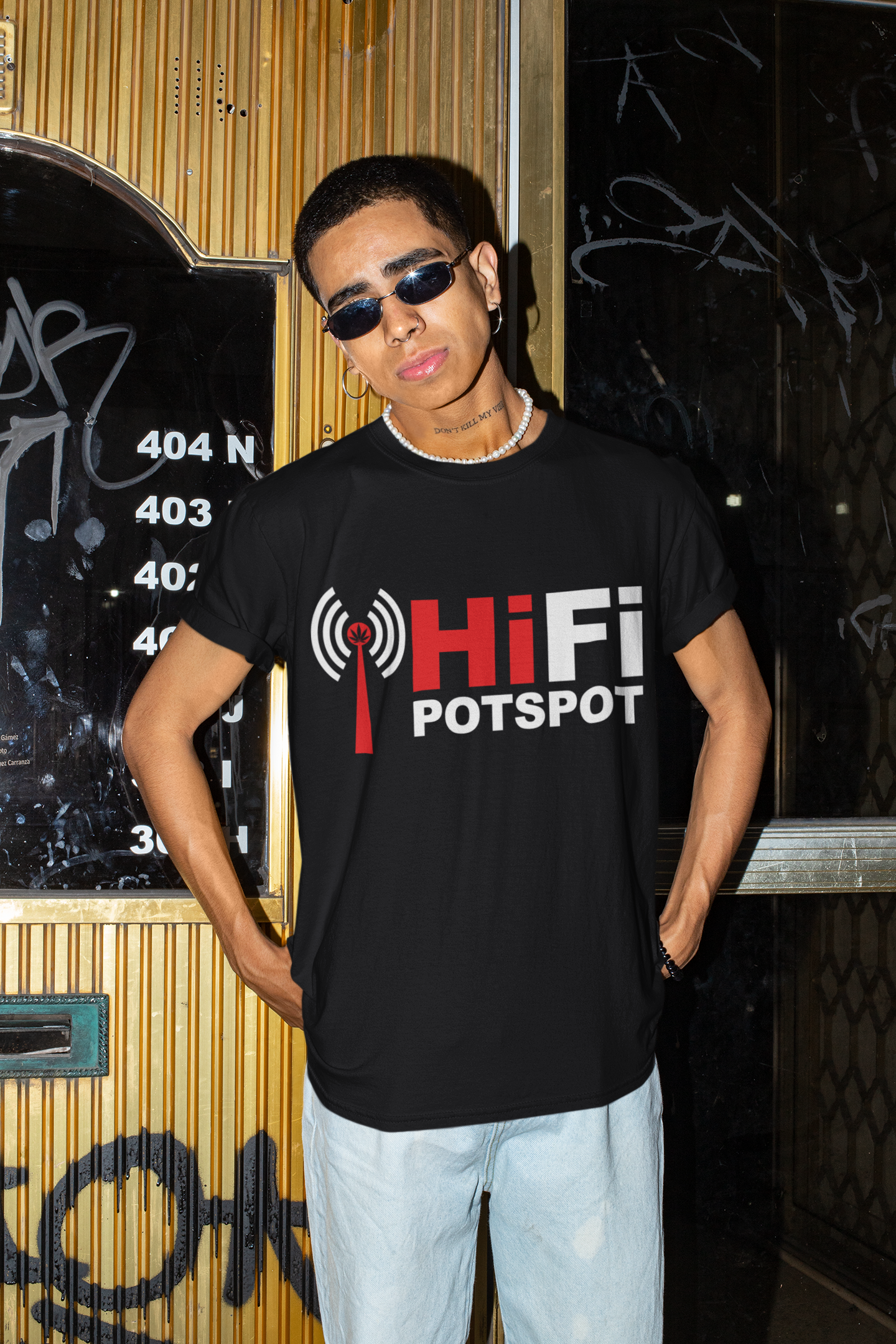 HiFi Pot Spot T-Shirt - Exclusive Weed Apparel | Magic Leaf Tees