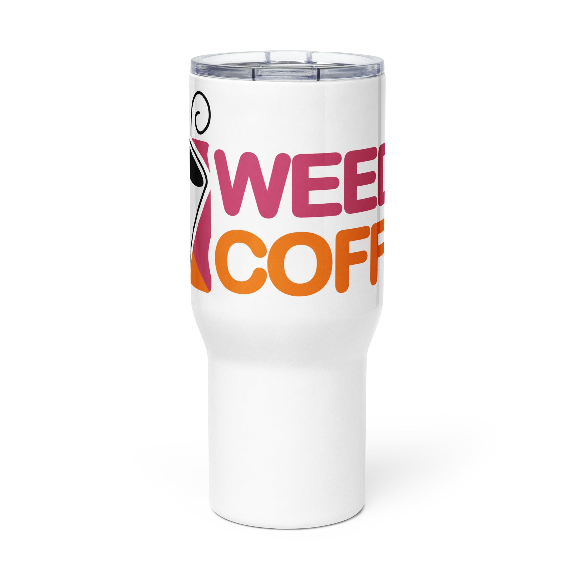 Wake & Bake: Weed & Coffee Funny Travel Mug for Coffee, Donut, and Marijuana Lovers | Magic Leaf Tees
