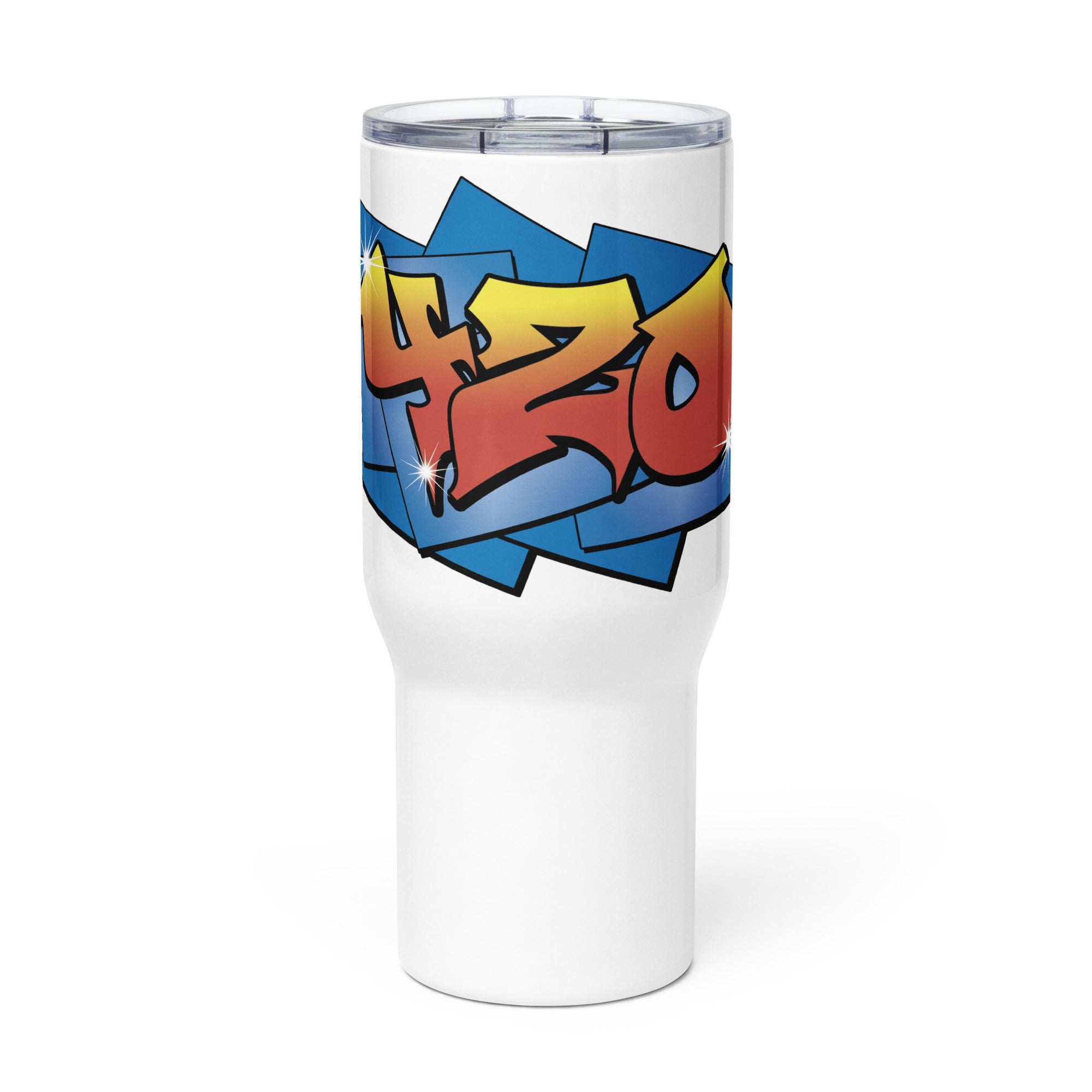 Graffiti Style 420 Travel Mug - Perfect for Stoners | Magic Leaf Tees
