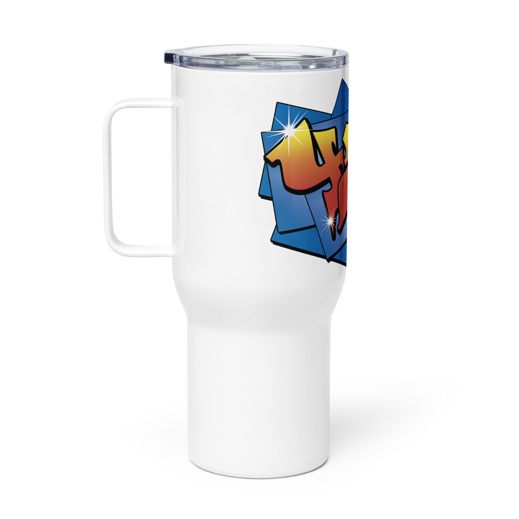 Graffiti Style 420 Travel Mug - Perfect for Stoners | Magic Leaf Tees