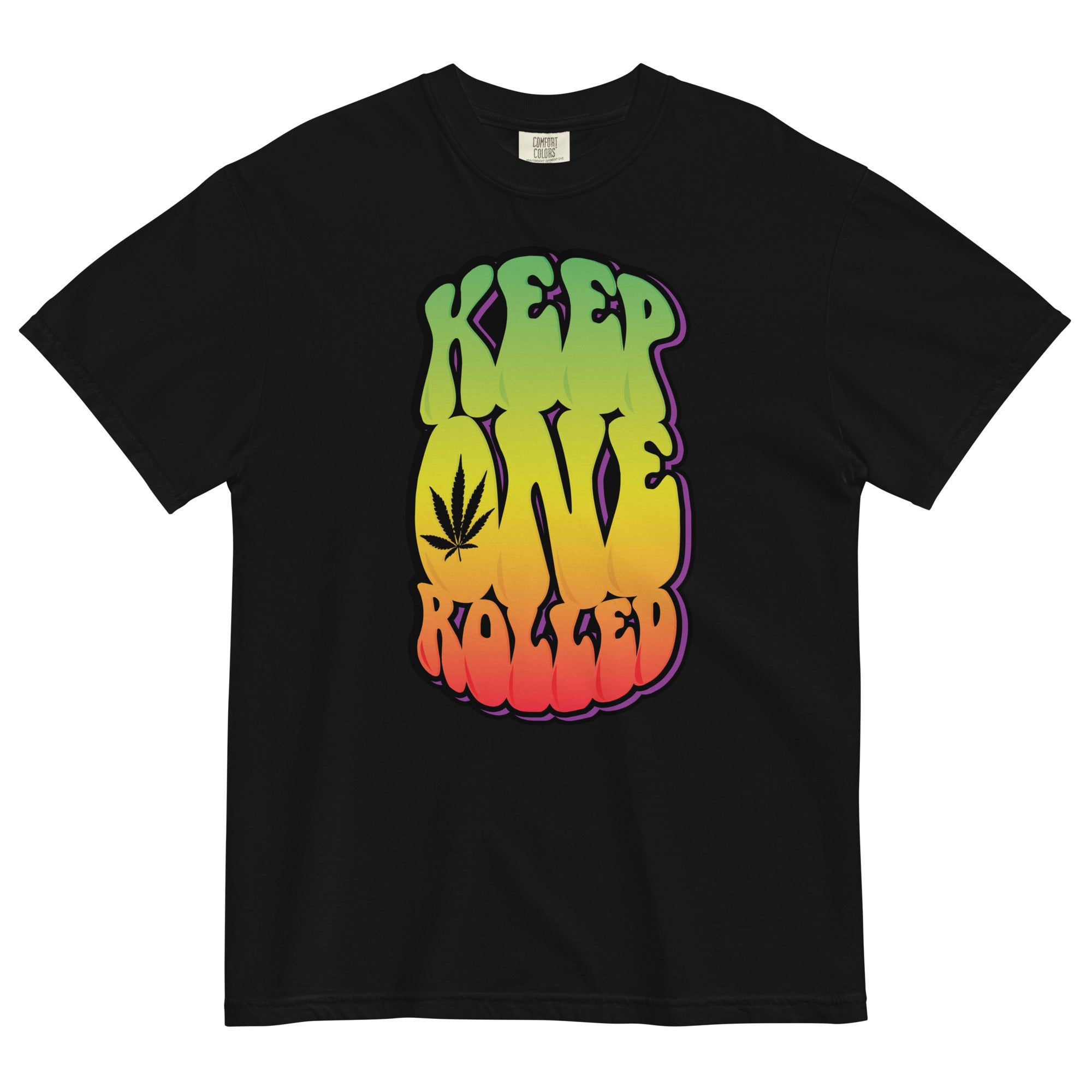 Keep One Rolled Tee | Retro Cannabis-Inspired Shirt | Weed Enthusiast Apparel | Magic Leaf Tees