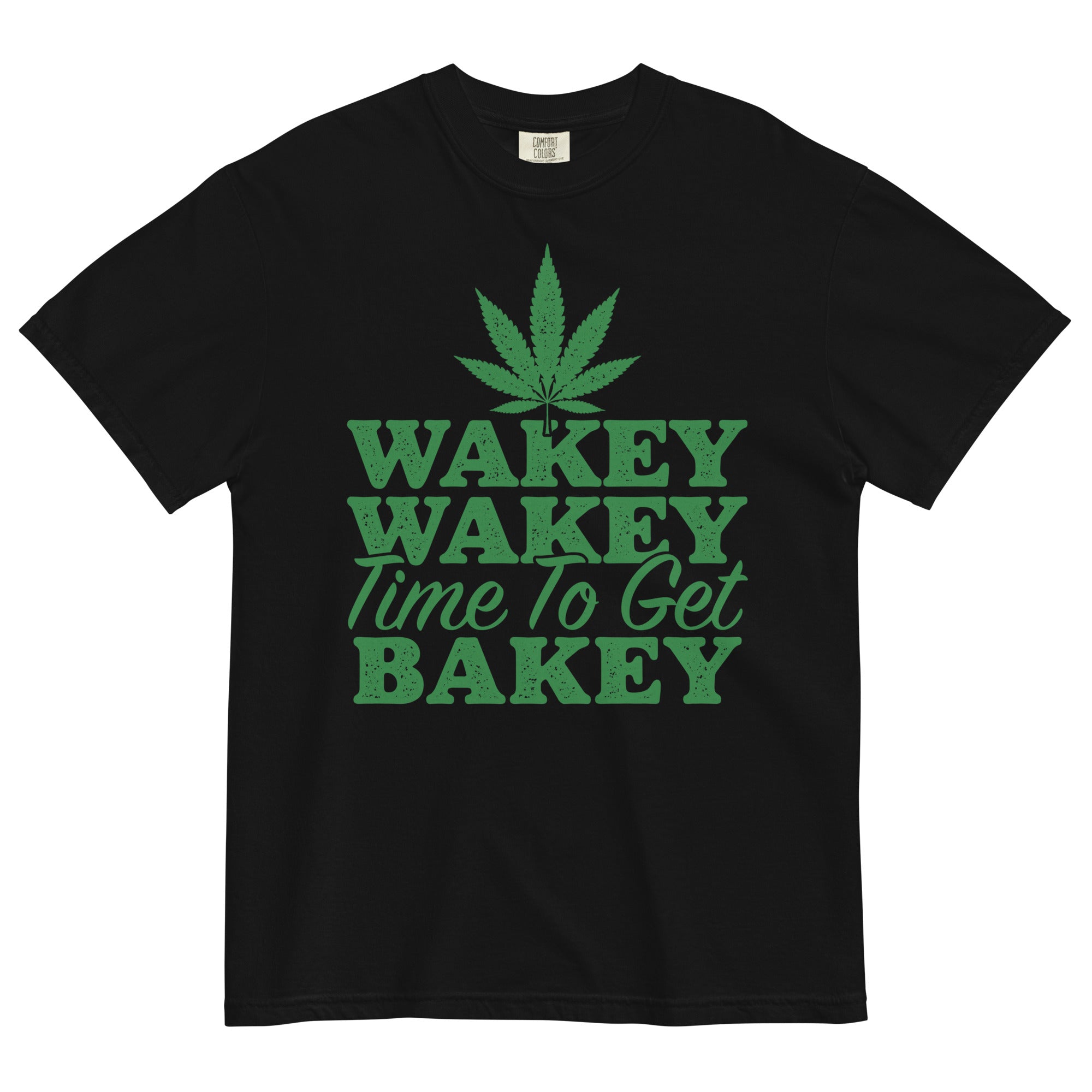 Wakey Wakey Time To Get Bakey Tee | Hilarious Cannabis Shirt | Weed Wake-Up Call | Magic Leaf Tees