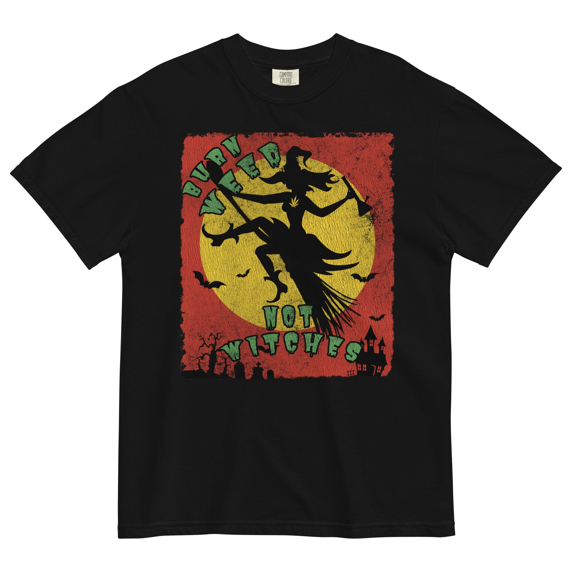 Burn Weed Not Witches Halloween Tee | Cannabis Enthusiast Shirt | Spoo