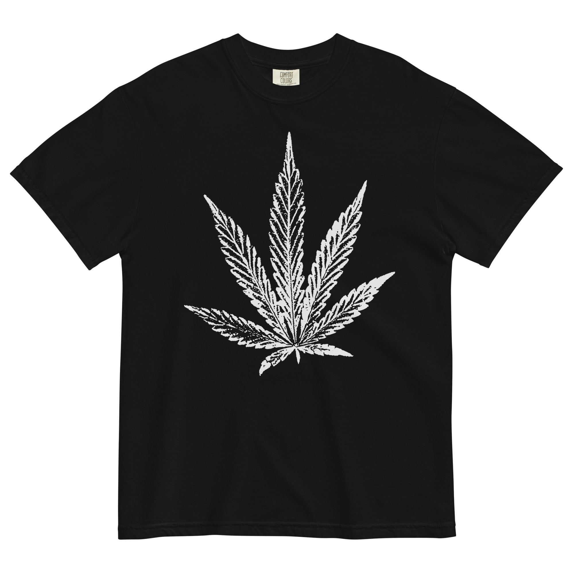 Cannabis Chic: Unique Marijuana Leaf Ink Stamp T-Shirt - Trendy Weed Apparel for 420 Enthusiasts! - Magic Leaf Tees