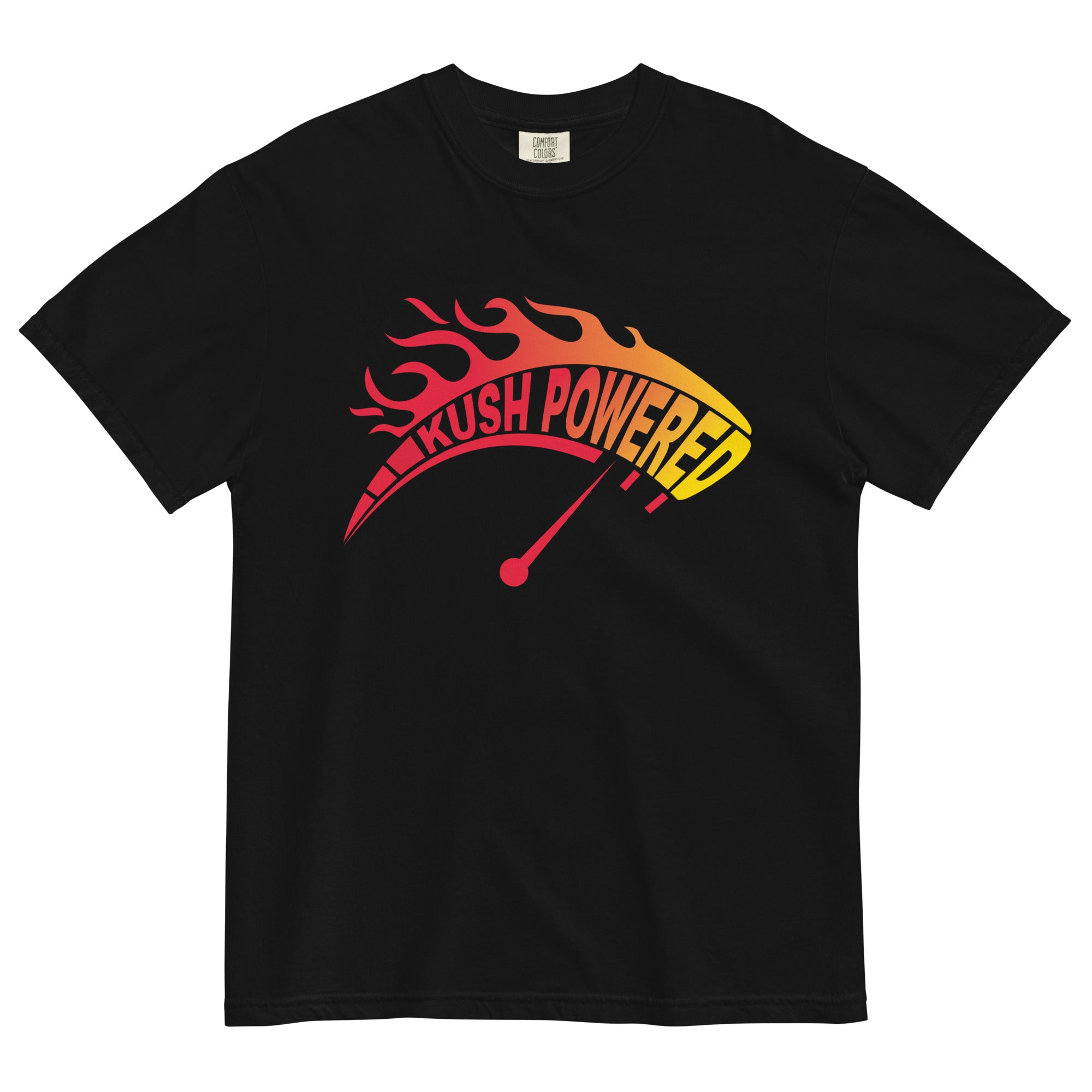 Kush Powered Blaze: Cannabis Racing Logo Tee for the Fast Lane Lifestyle! - Magic Leaf Tees