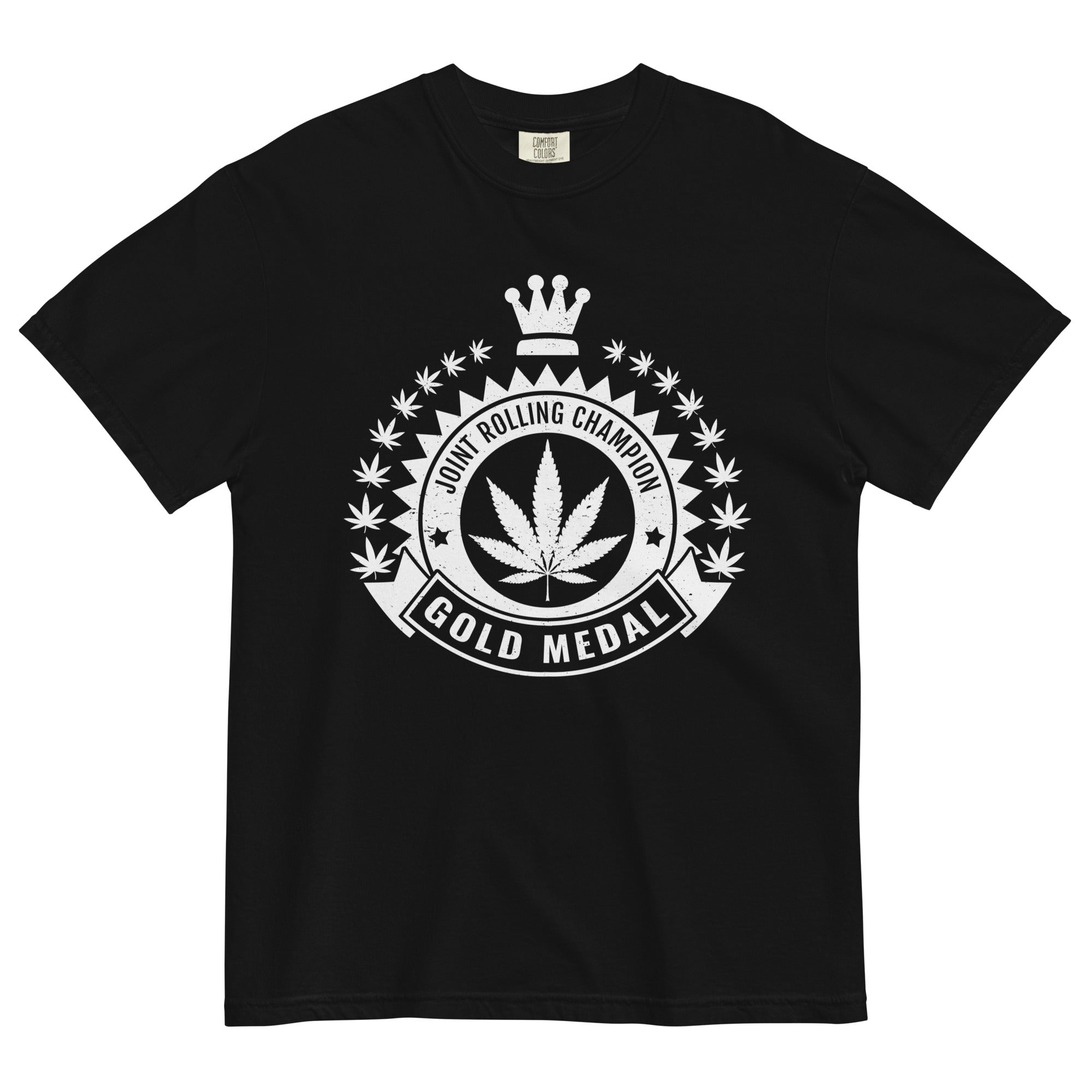 Joint Rolling Champion Gold Medal: Cannabis Enthusiast Tee for Supreme Rolling Skills! - Magic Leaf Tees