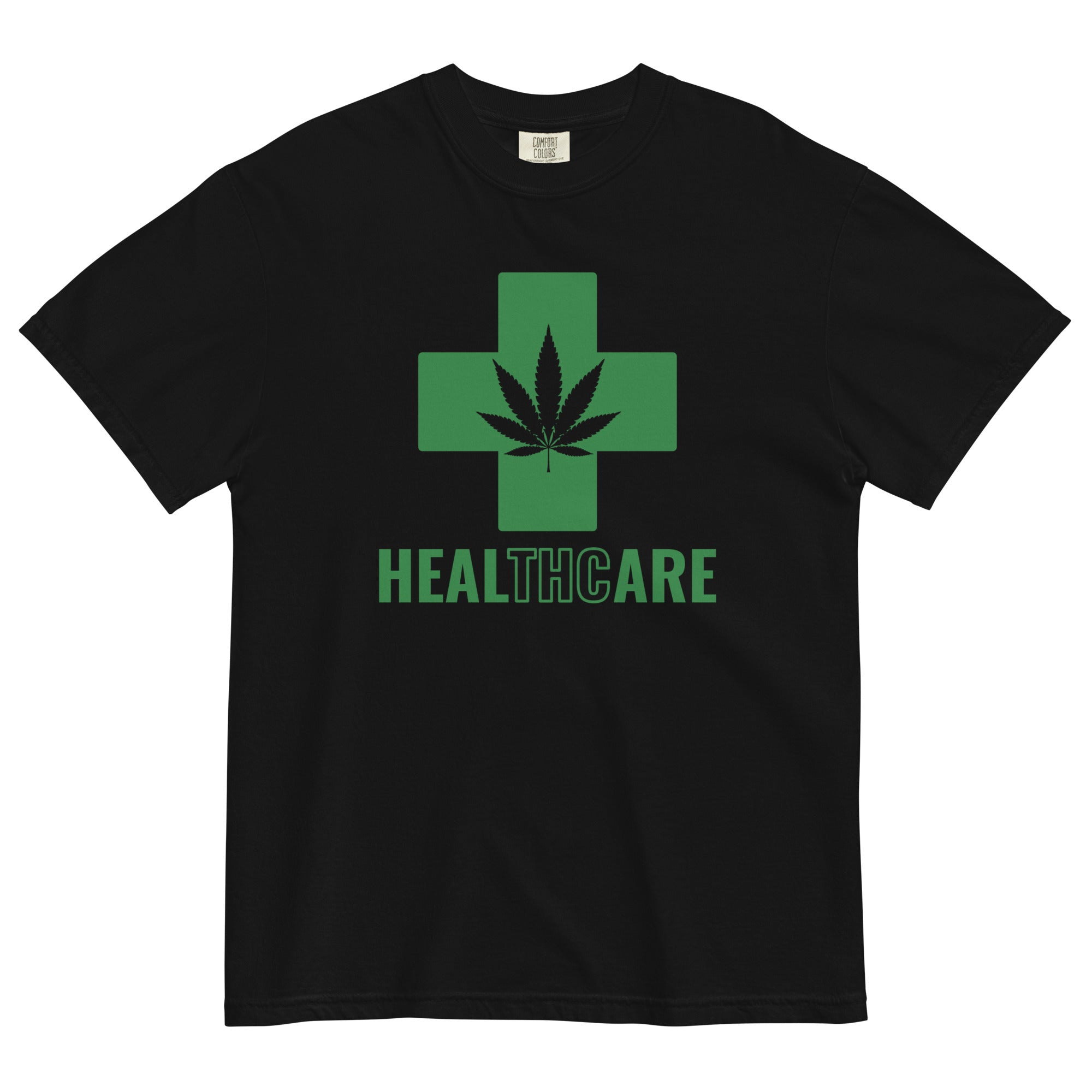 THC Healthcare T-Shirt - Green Cross Design | Cannabis Culture Tee | Magic Leaf Tees