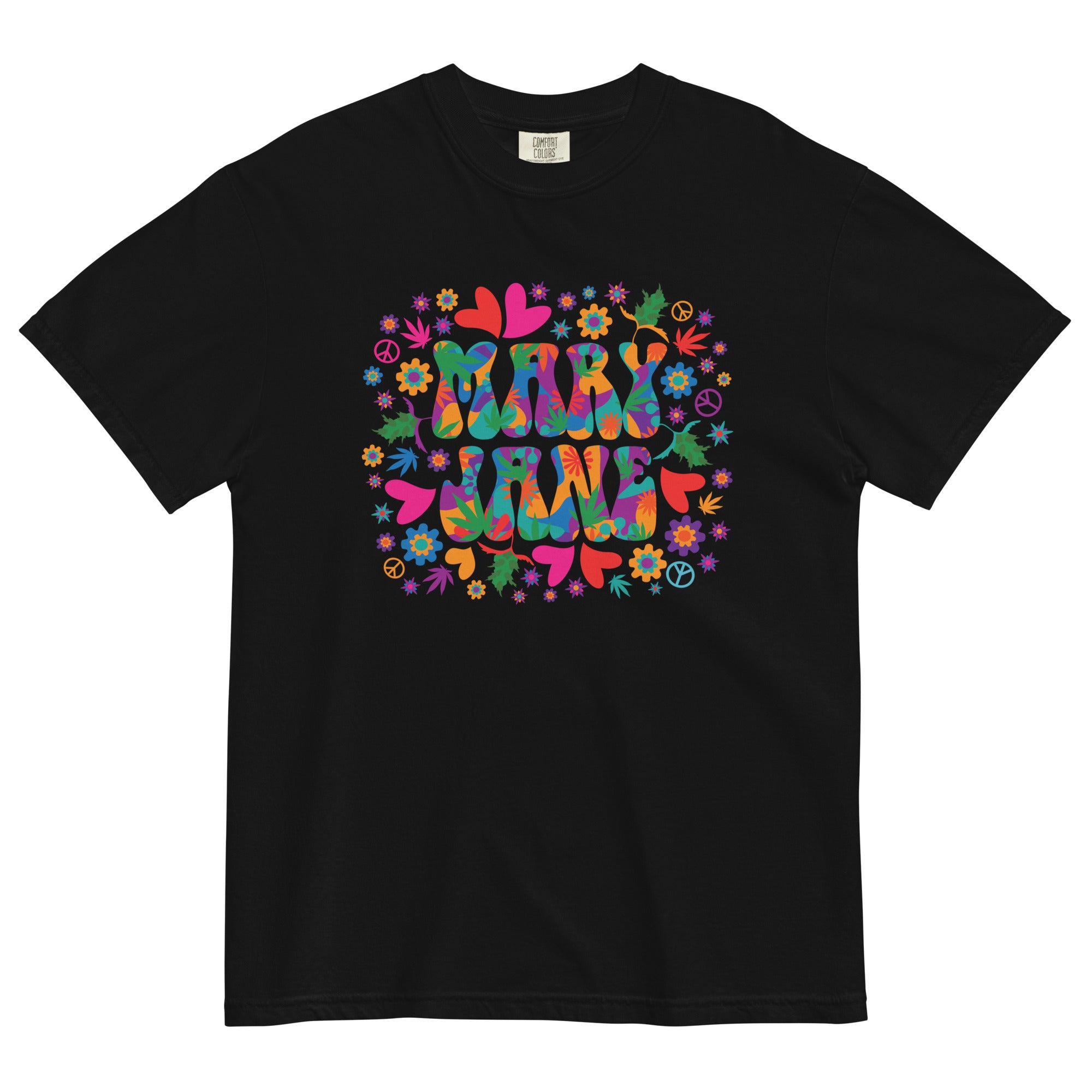 Groovy Mary Jane Weed T-Shirt – 60s Inspired Pop-Art Design | Magic Leaf Tees
