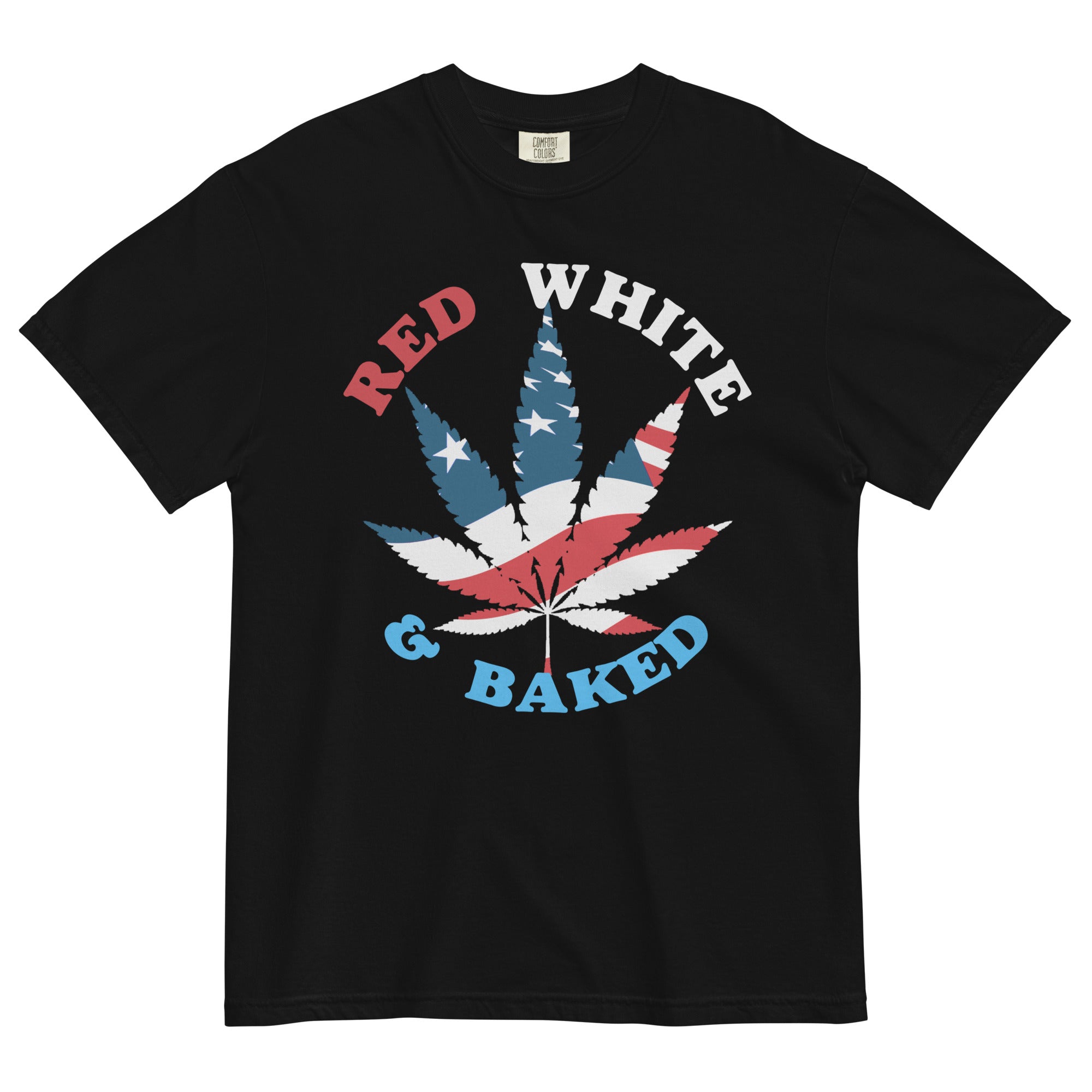Red White And Baked Patriotic Weed T-Shirt – Perfect Cannabis Shirt for Patriotic Stoners | Magic Leaf Tees