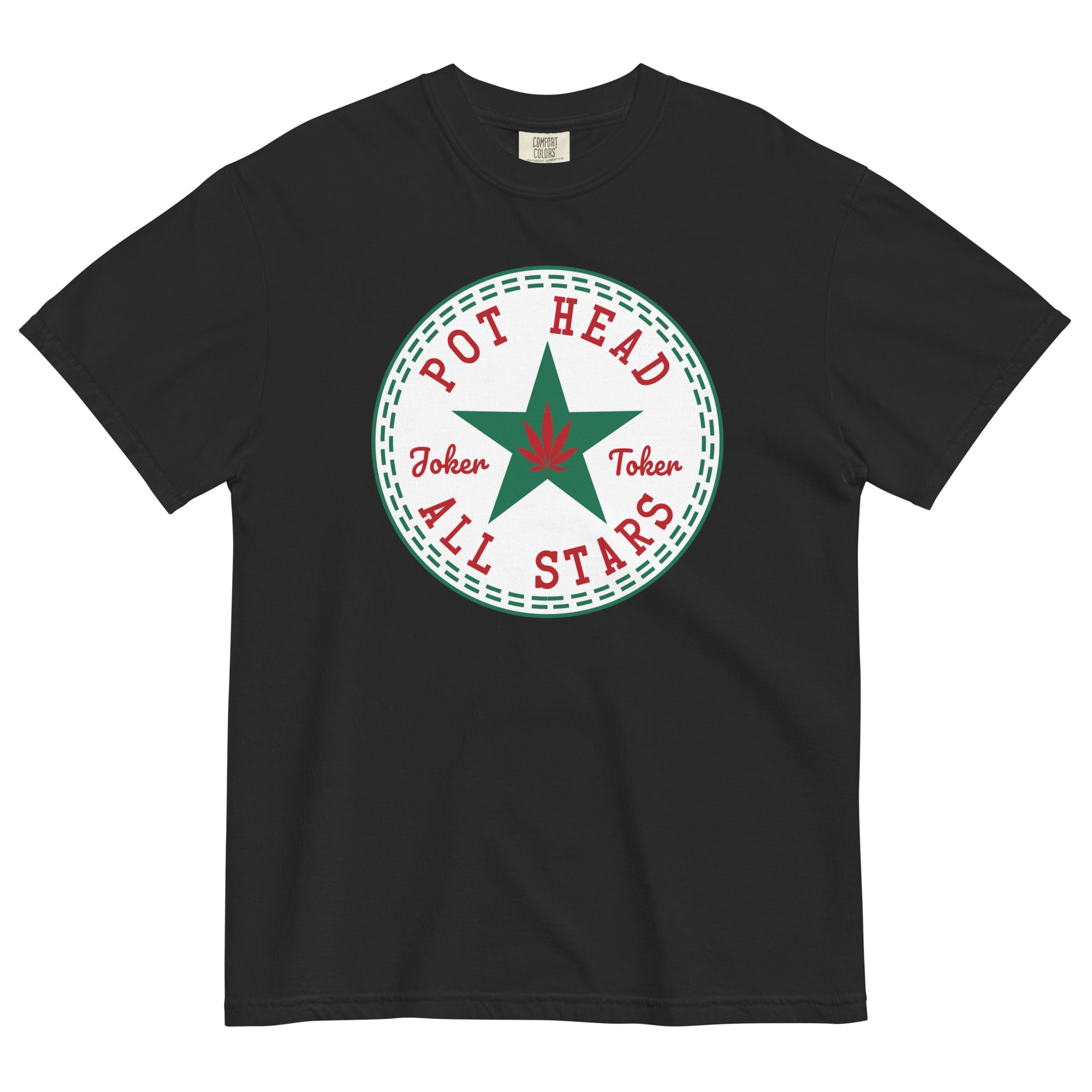 white pothead Pot Head All Stars Joker Toker T-Shirt | Weed Apparel