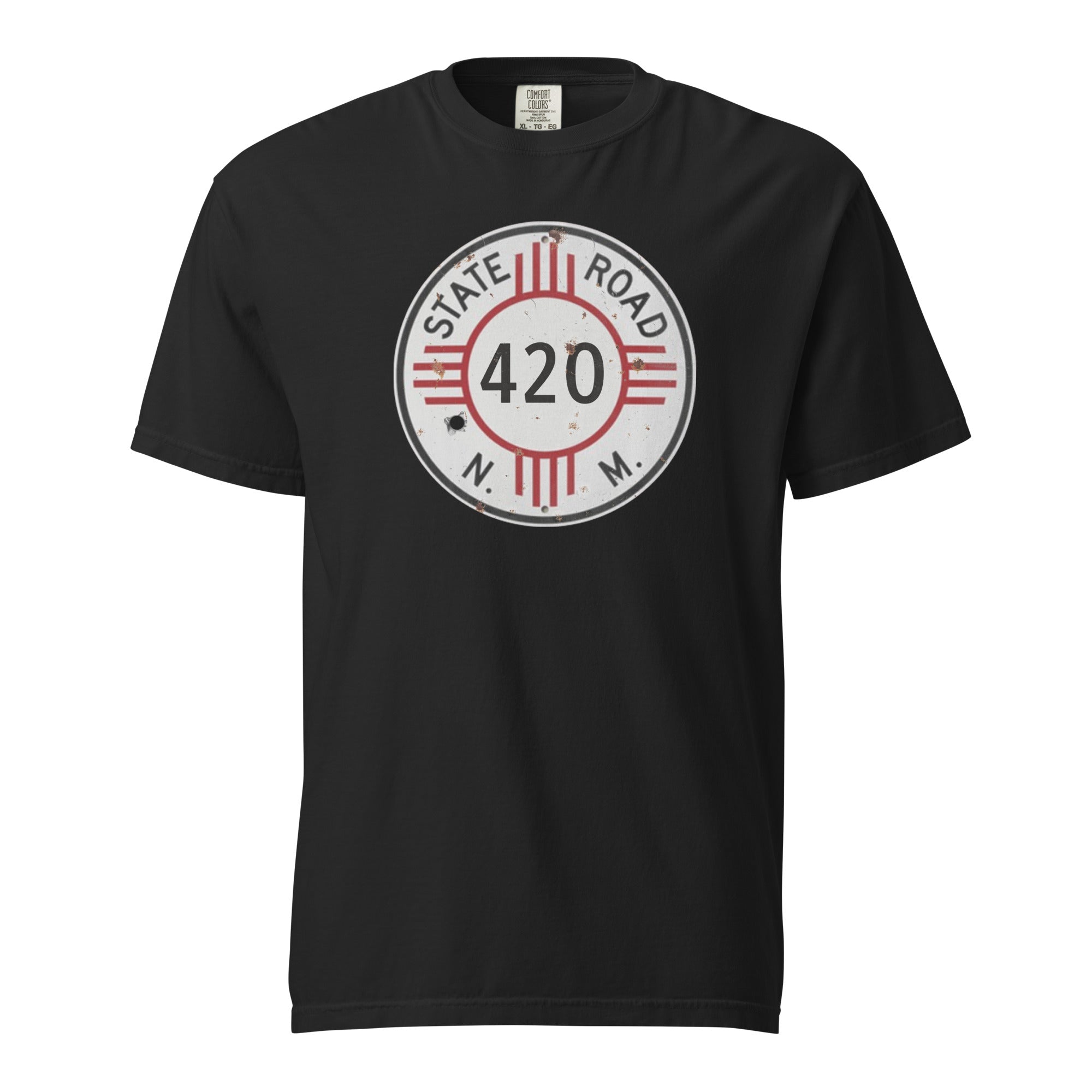 Vintage New Mexico 420 Highway Sign Weed Shirt | Retro Southwest Cannabis Graphic Tee | Magic Leaf Tees