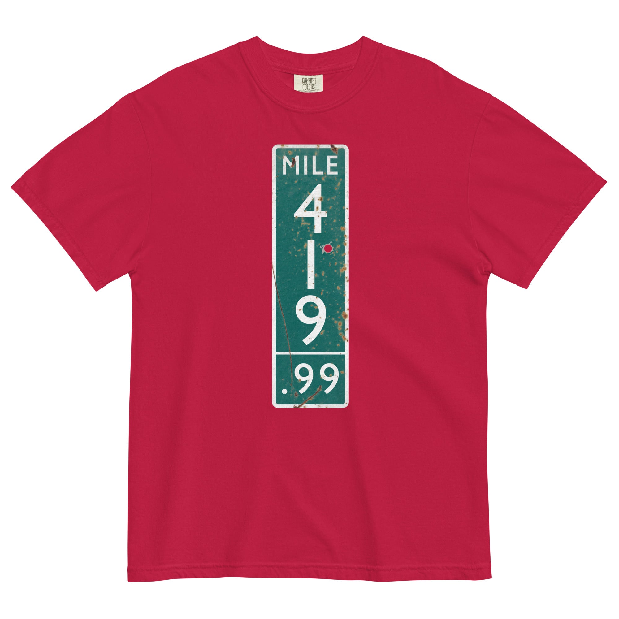 419 Highway Mileage Sign Themed T-Shirt: Cannabis Enthusiast Apparel | Magic Leaf Tees