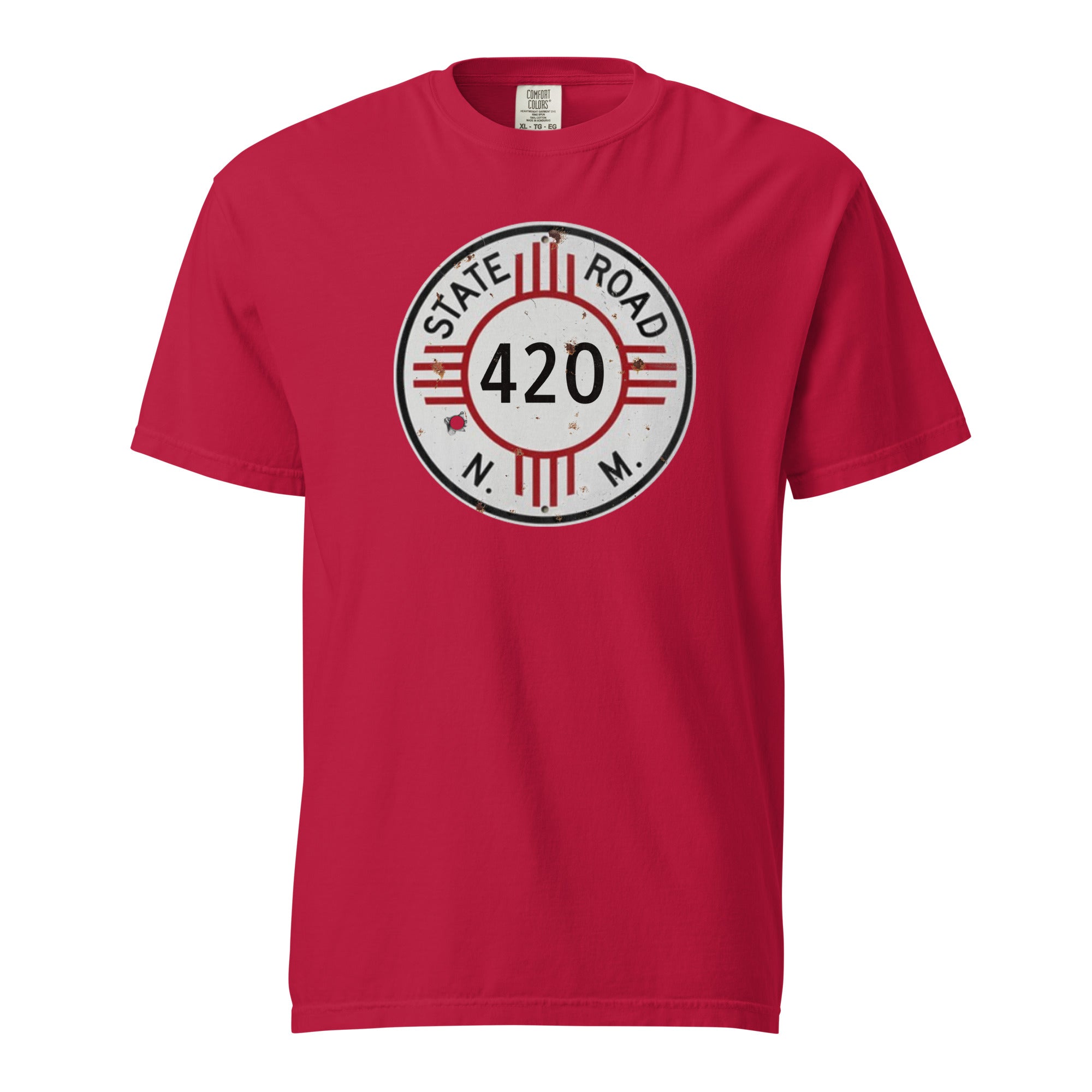 Vintage New Mexico 420 Highway Sign Weed Shirt | Retro Southwest Cannabis Graphic Tee | Magic Leaf Tees