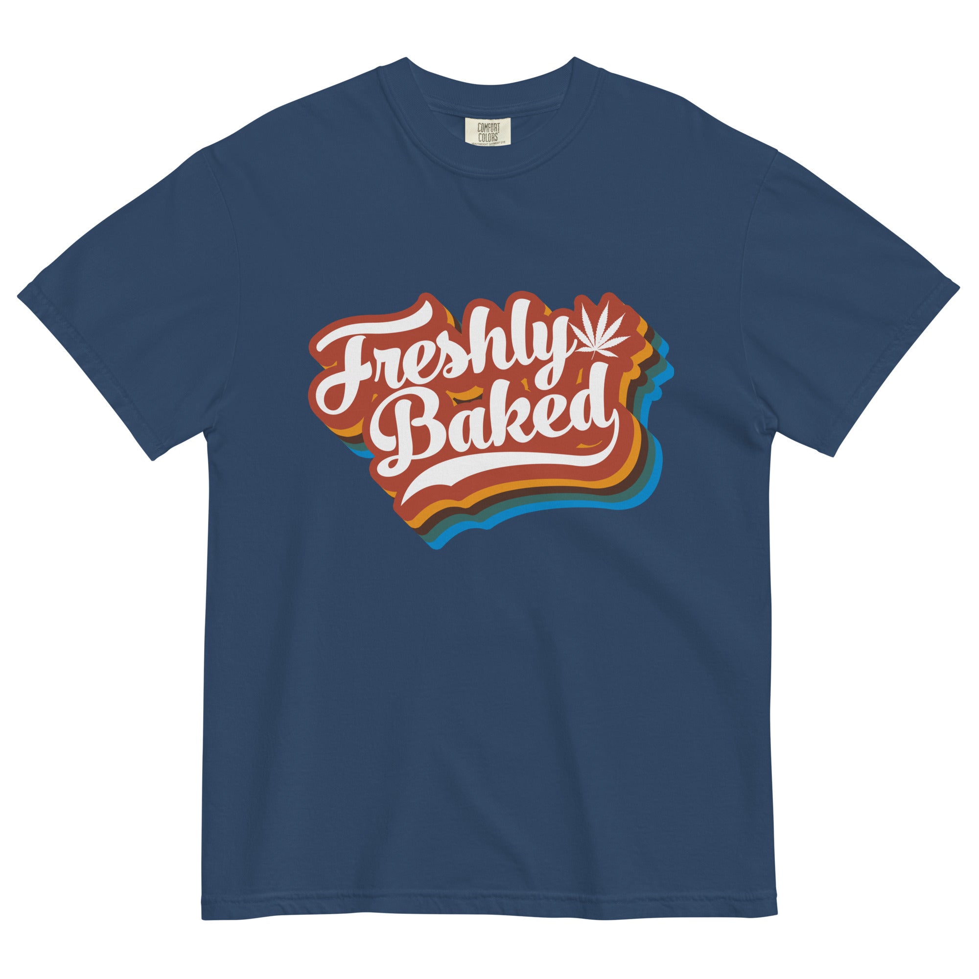 Freshly Baked 70's Retro Tee | Cannabis Enthusiast Shirt | Groovy Herbal Vibes | Magic Leaf Tees