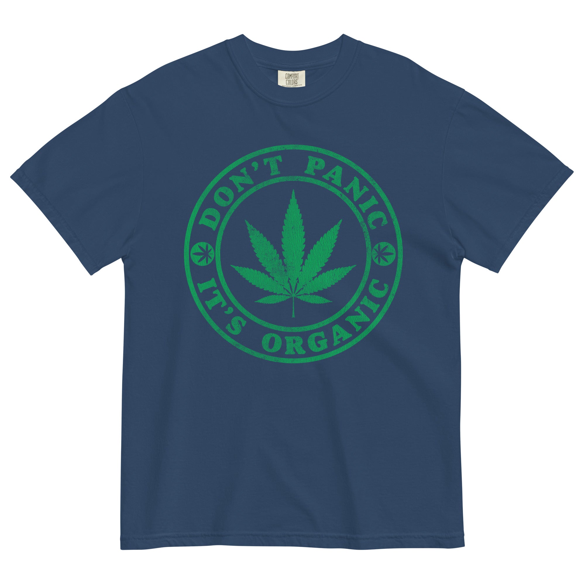 Don't Panic It's Organic Tee | Hilarious Cannabis Shirt | Weed Humor Fashion | Magic Leaf Tees