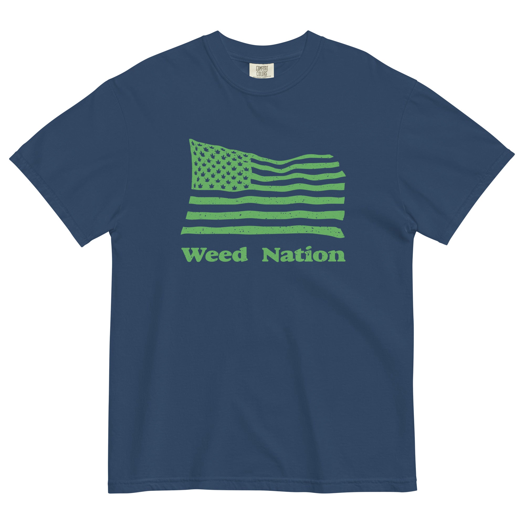 Weed Nation American Flag T-Shirt | Patriotic Cannabis Apparel | Magic Leaf Tees