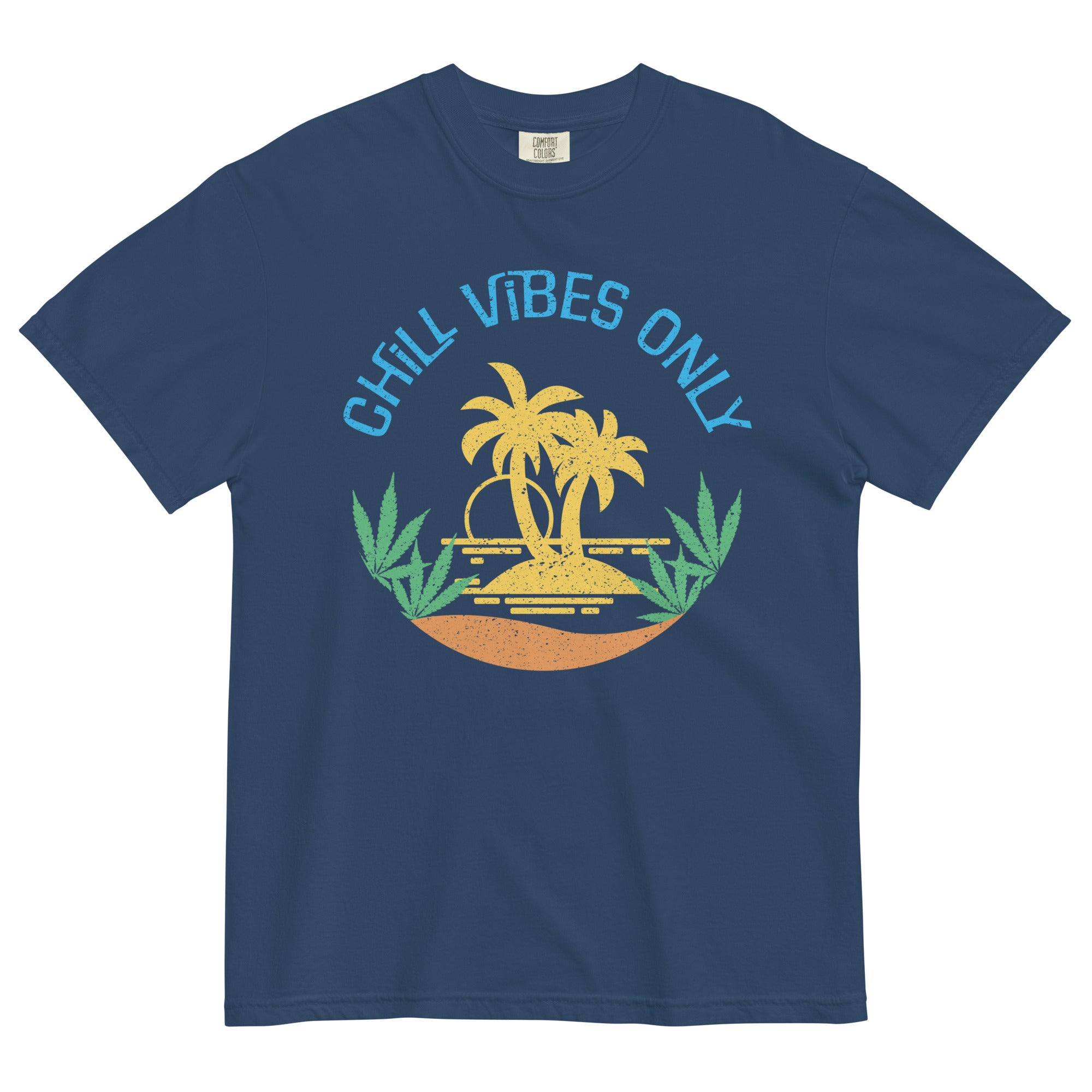 Chill Vibes Only: Beach-Inspired Weed Tee for Laid-Back Style!