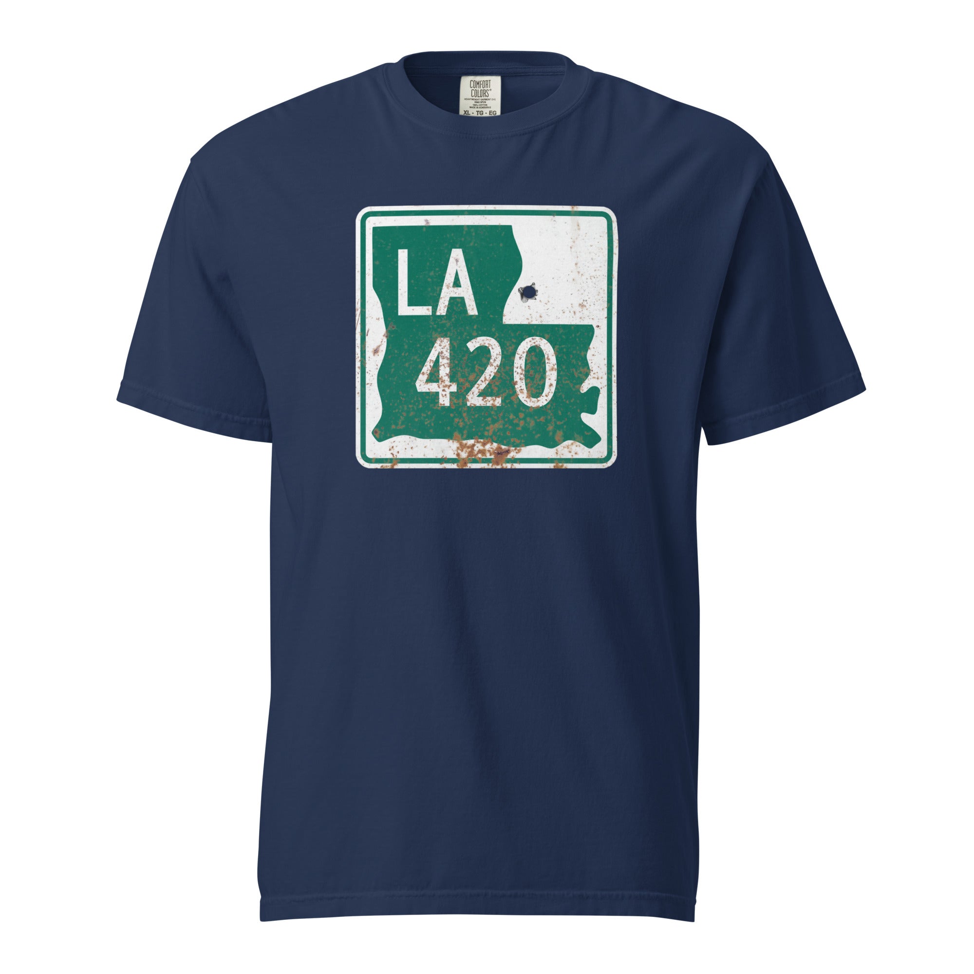 Louisiana 420 Highway Sign Weed Shirt | Bayou Cannabis Graphic Tee | Magic Leaf Tees