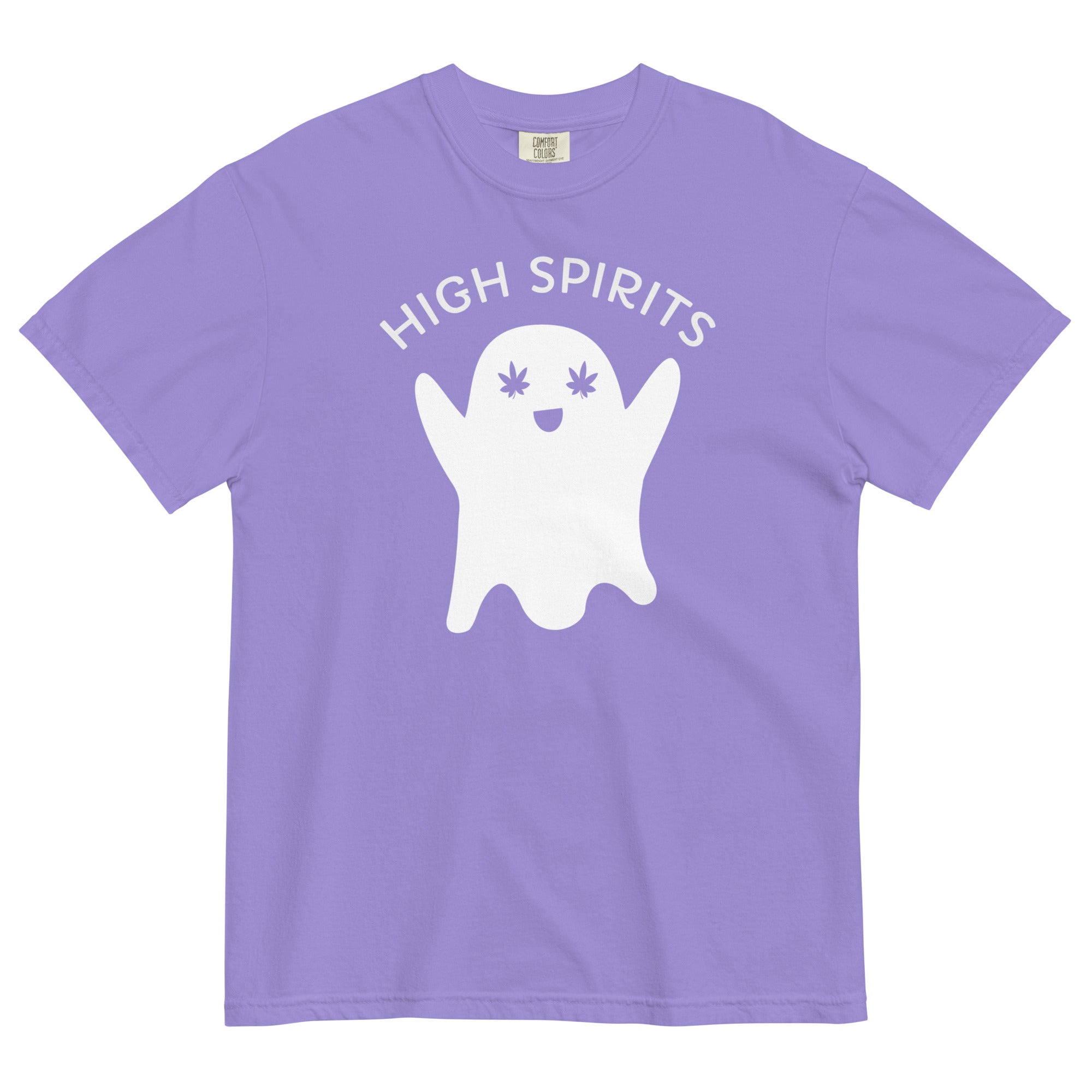 High Spirits Ghost T-Shirt - Hilarious Halloween Weed Apparel | Magic Leaf Tees
