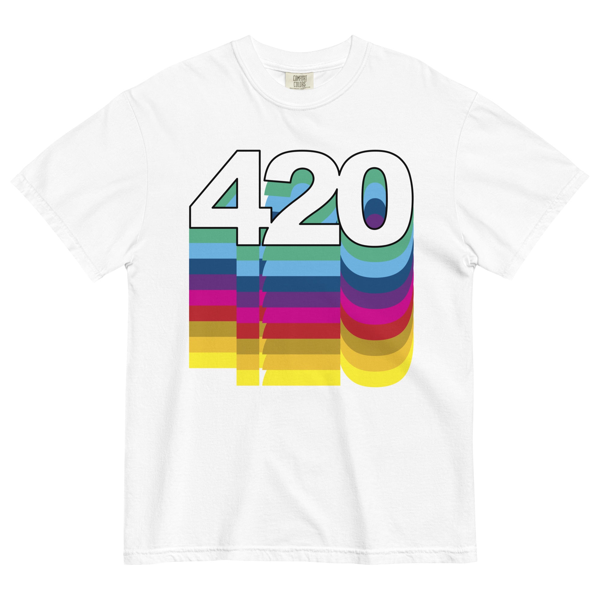 420 Pop Art Tee | Colorful Cannabis Shirt | Vibrant Weed Fashion | Magic leaf Tees
