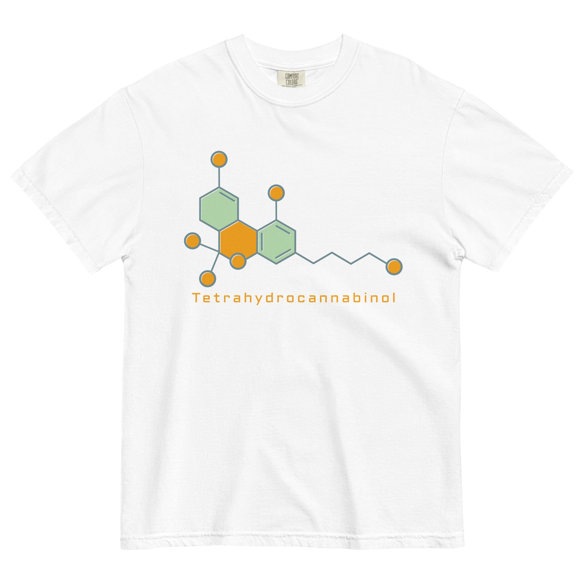 Colorful Abstract THC Molecule Cannabis T-Shirt: Stylish Science Apparel | Magic Leaf Tees
