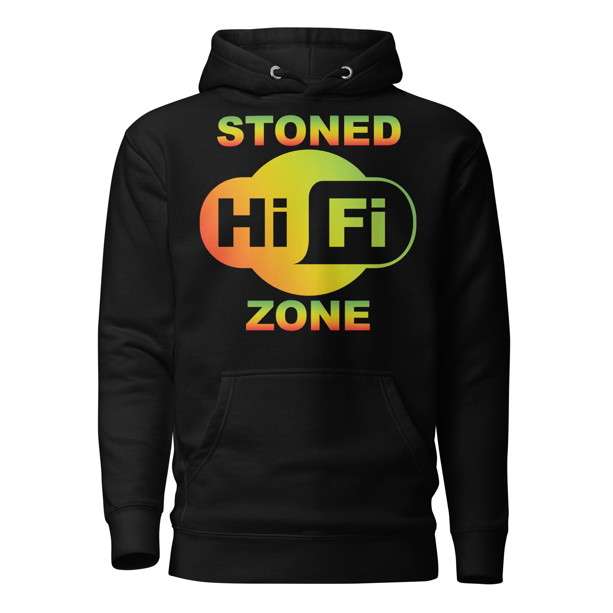 Hi Fi Stoned Zone Hoodie - Trendy Cannabis Apparel for Laid Back Stoners | Magic Leaf Tees