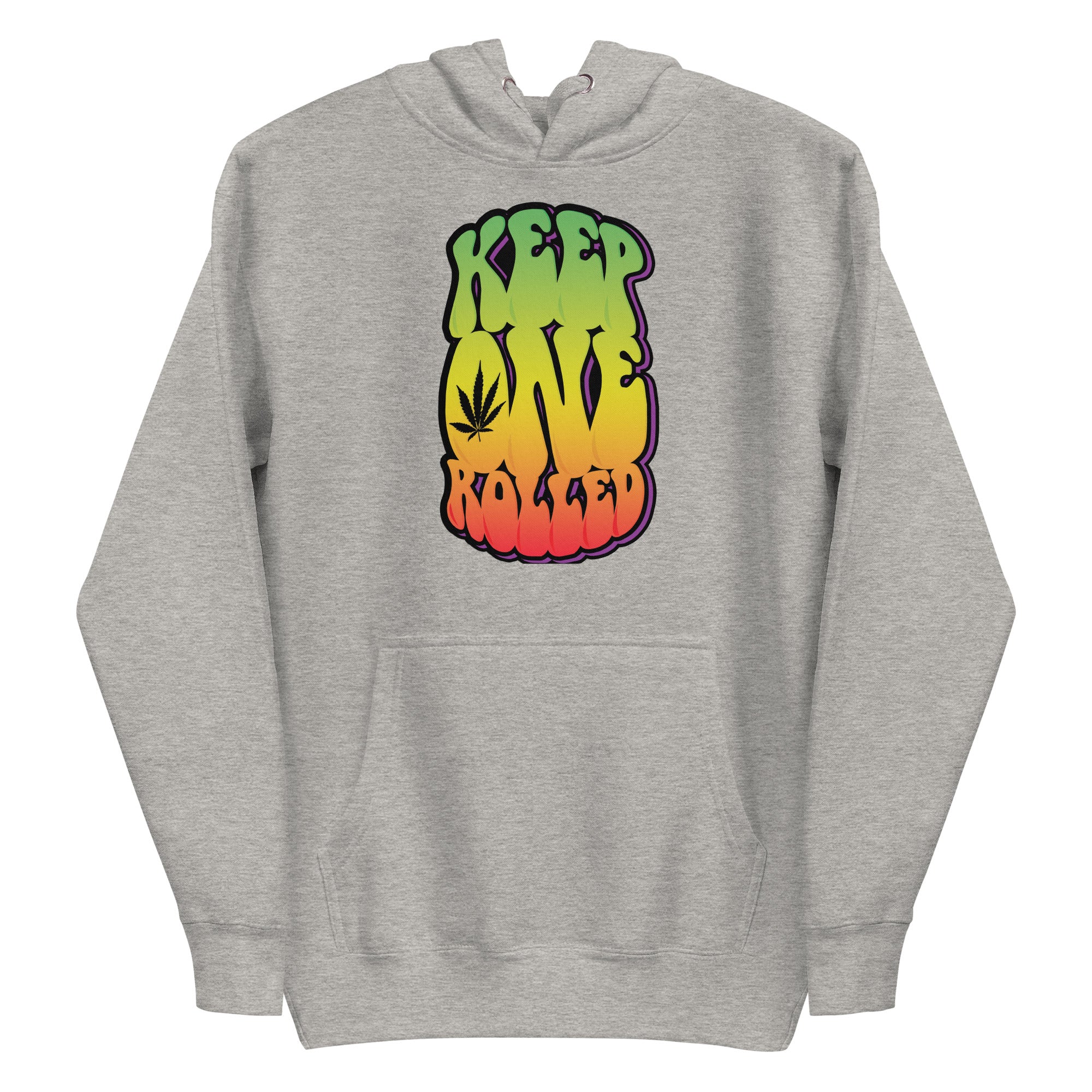 Retro 60's Keep One Rolled Hoodie | Cannabis-Inspired Hoodie | Weed Enthusiast Apparel | Magic Leaf Tees