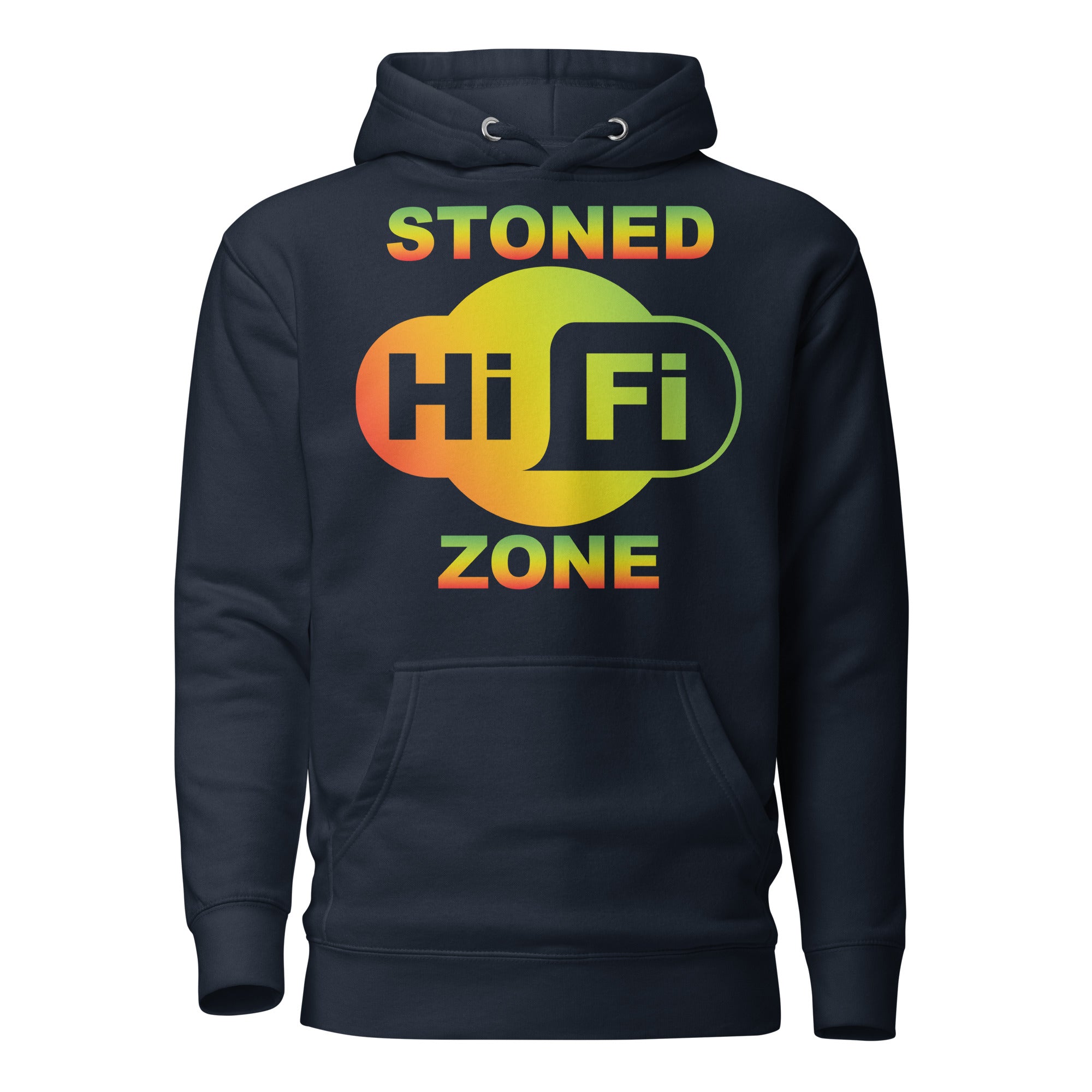 Hi Fi Stoned Zone Hoodie - Trendy Cannabis Apparel for Laid Back Stoners | Magic Leaf Tees
