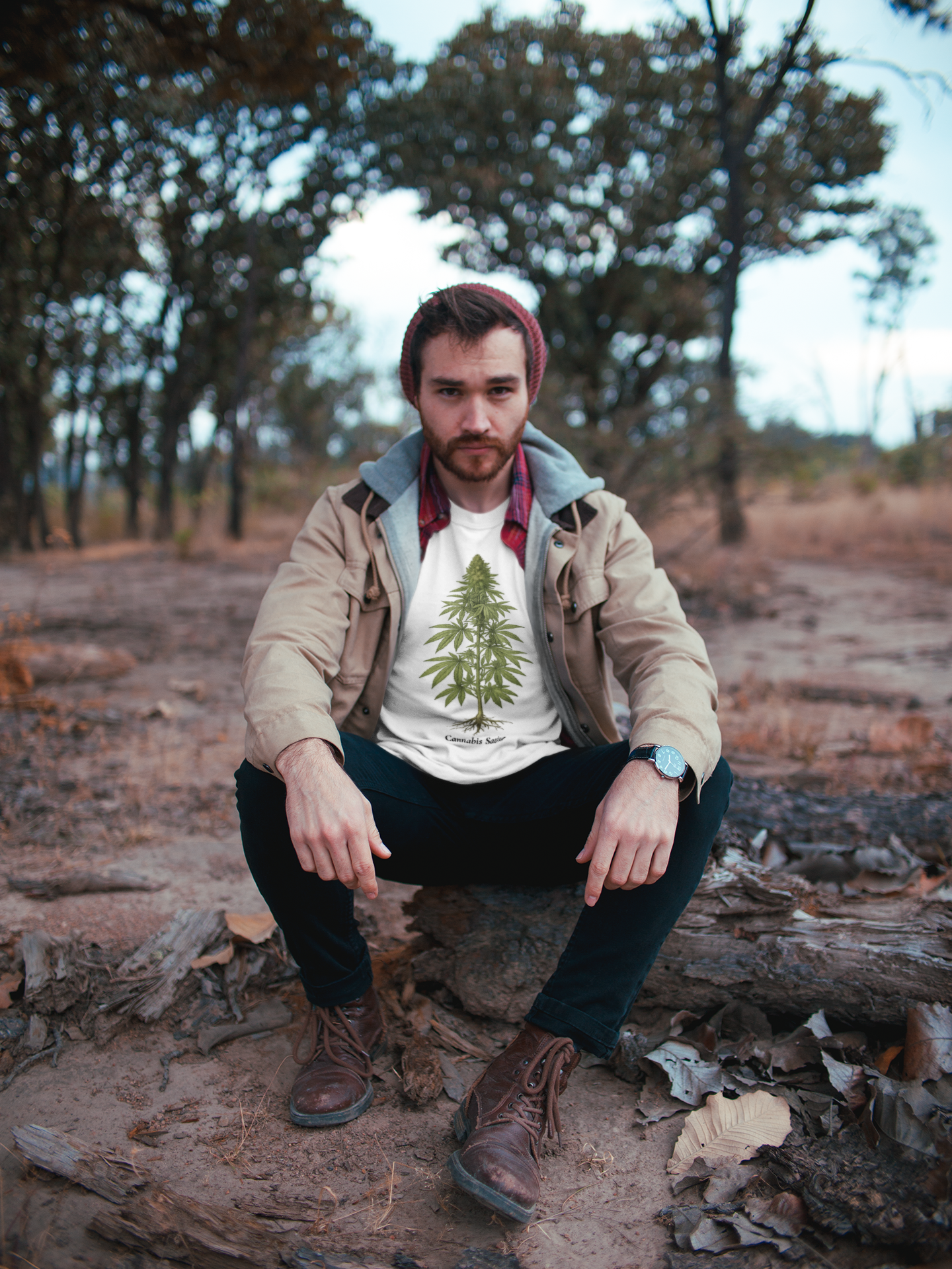 vintage cannabis plant botanical illustration t-shirt