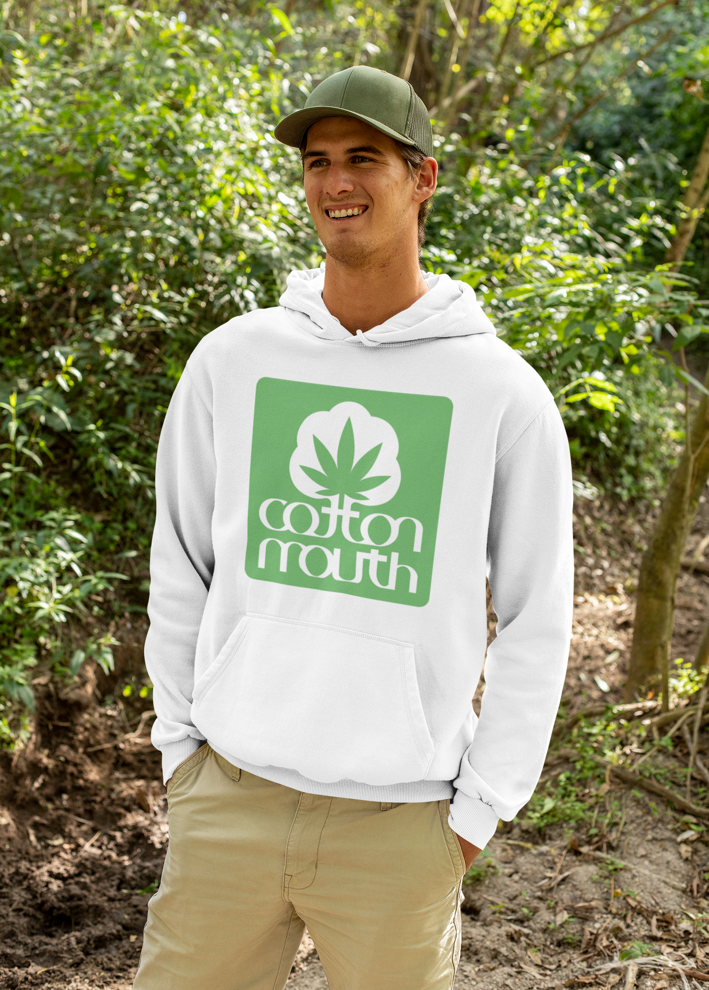 Funny Cotton Mouth Logo hoodie