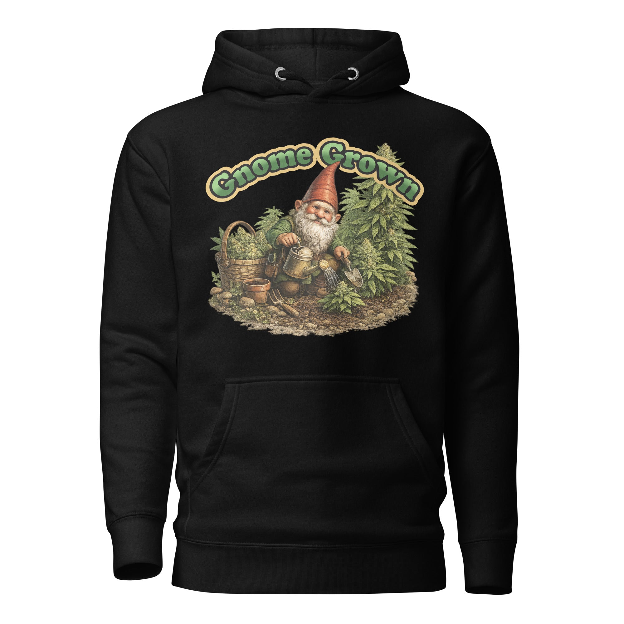 Gnome Grown Weed Hoodie – Funny Cannabis Garden Gnome Shirt | Magic Leaf Tees