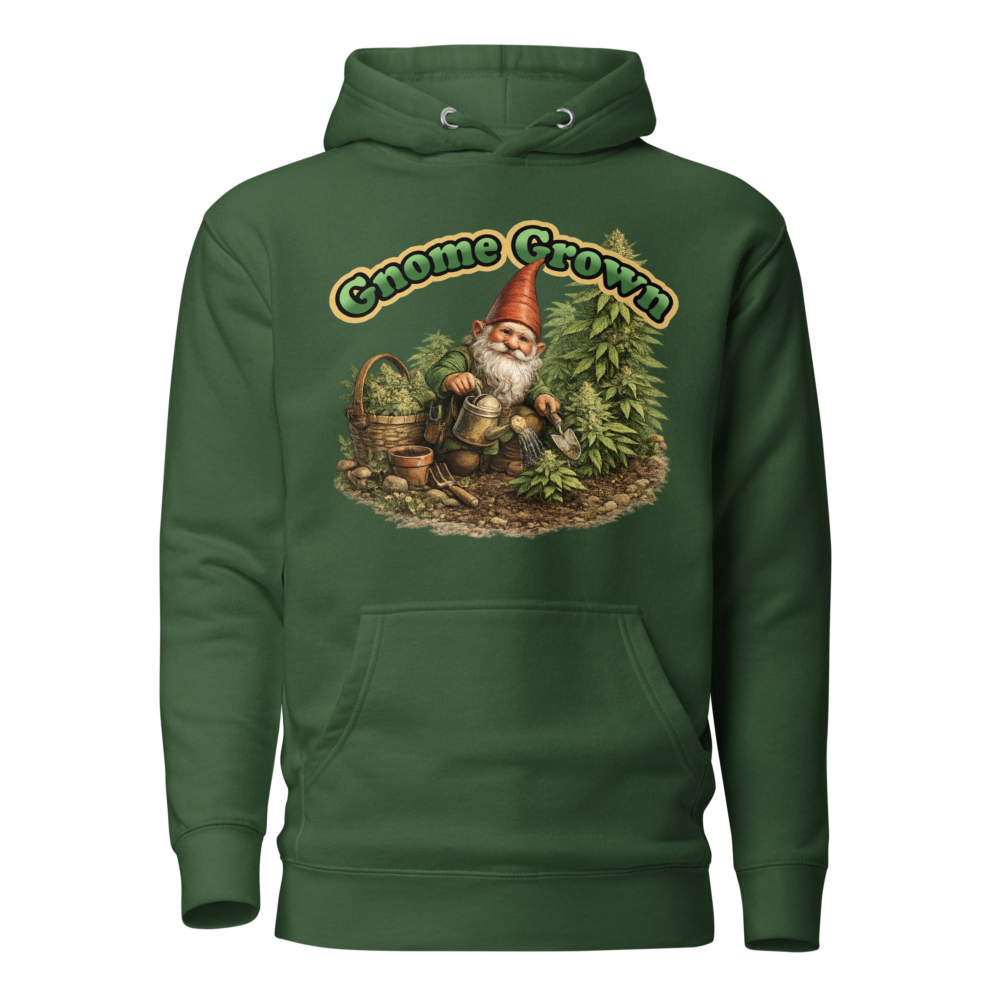 Gnome Grown Weed Hoodie – Funny Cannabis Garden Gnome Shirt | Magic Leaf Tees