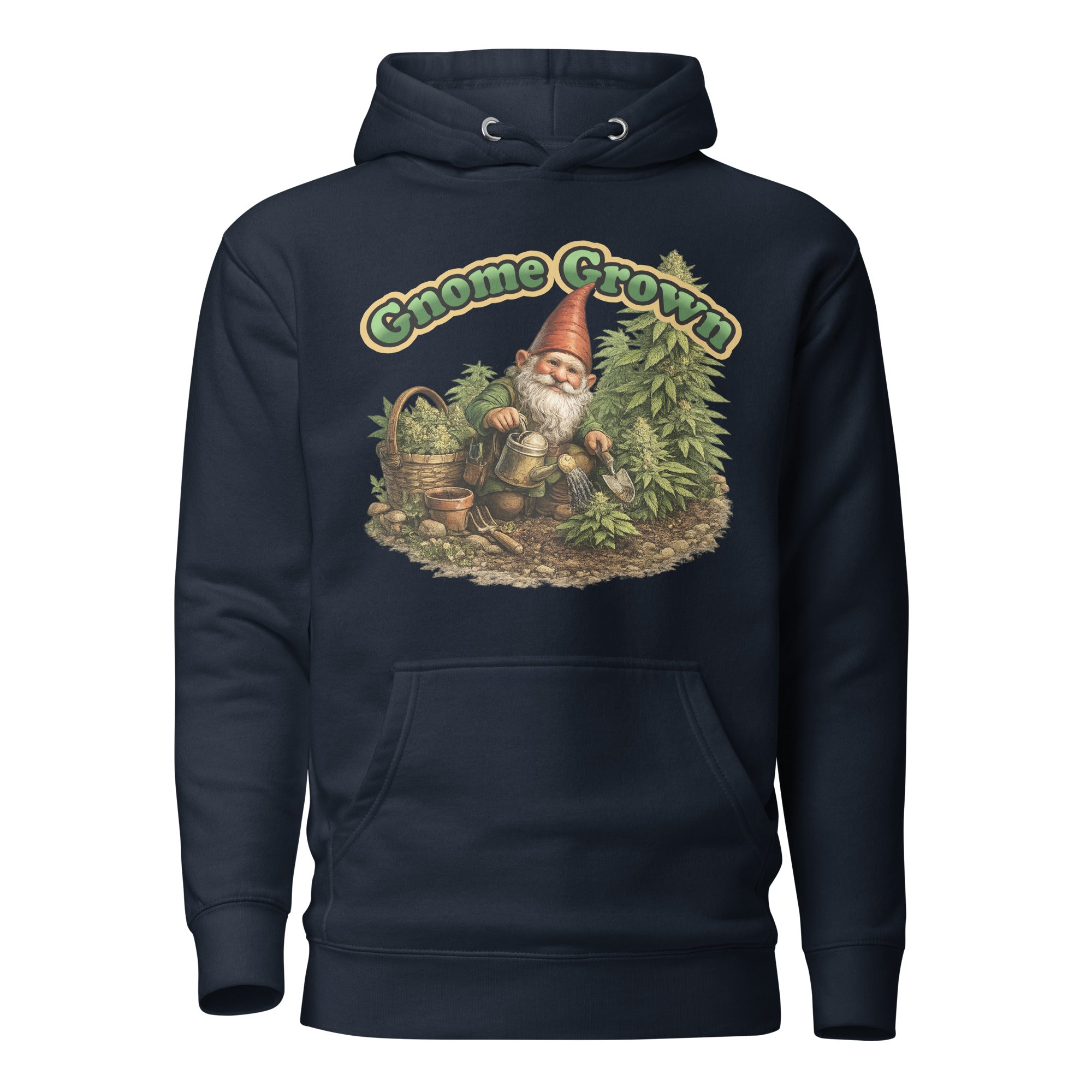 Gnome Grown Weed Hoodie – Funny Cannabis Garden Gnome Shirt | Magic Leaf Tees