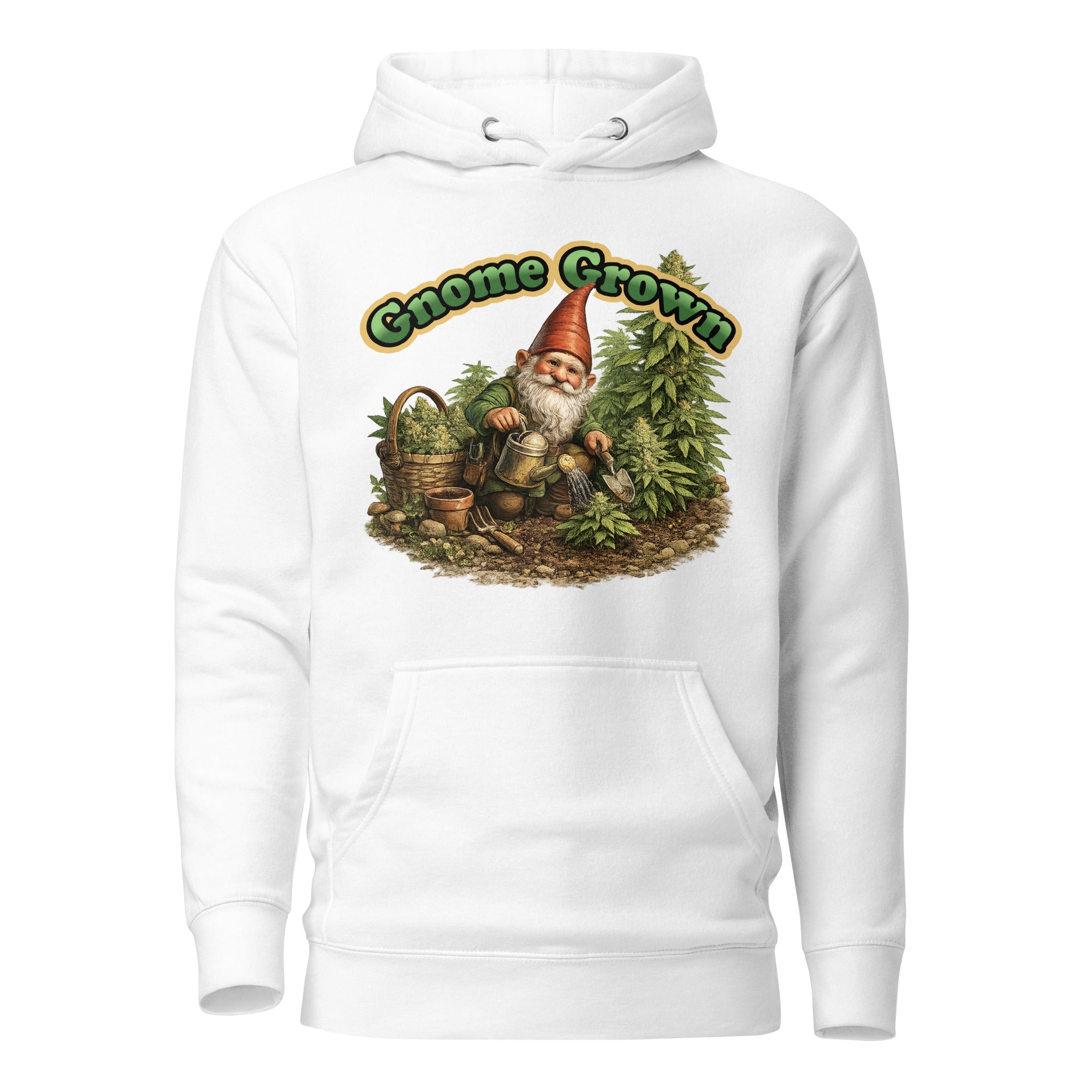 Gnome Grown Weed Hoodie – Funny Cannabis Garden Gnome Shirt | Magic Leaf Tees