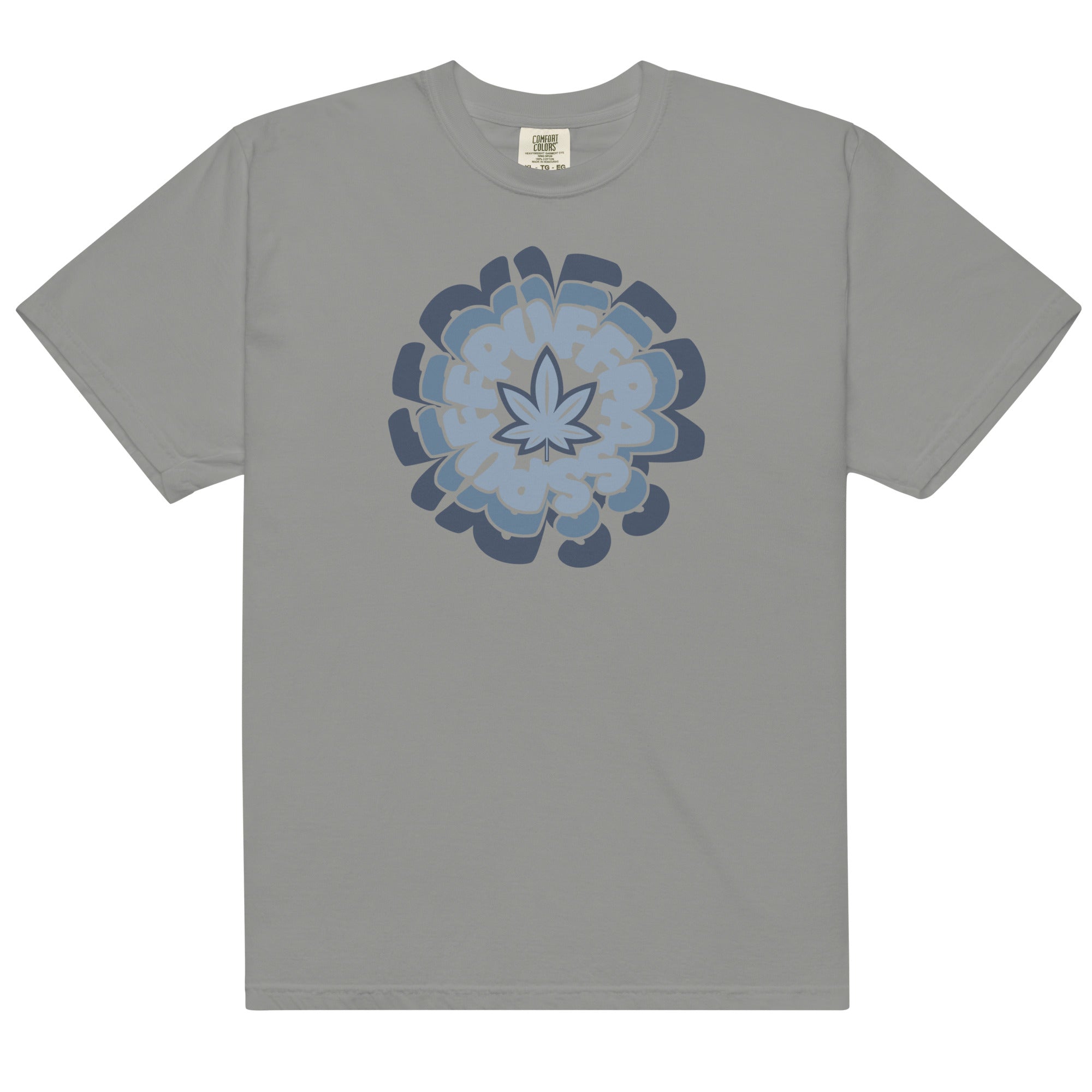 Puff Puff Pass Graphic Garment-Dyed Weed T-Shirt | Magic Leaf Tees