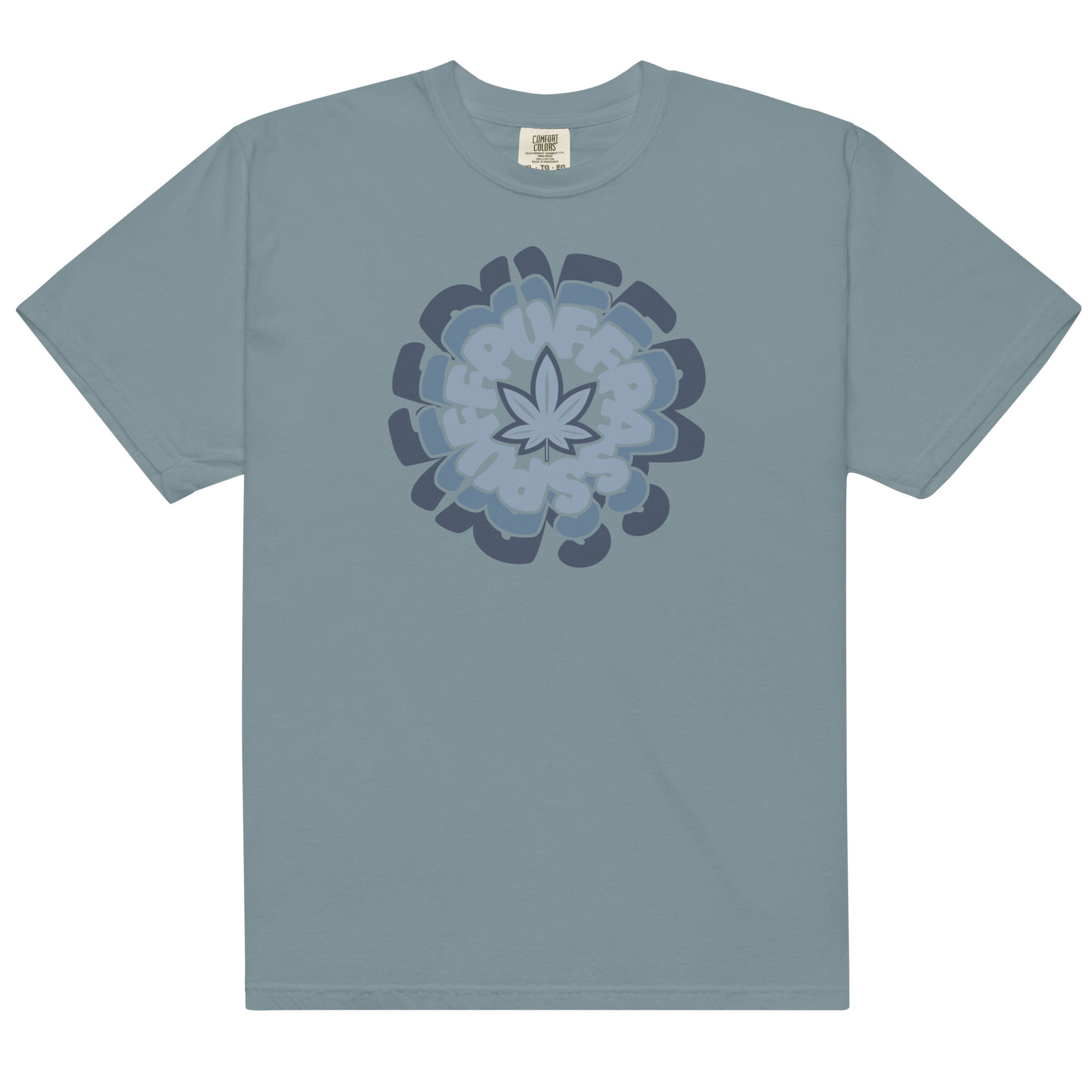 Puff Puff Pass Graphic Garment-Dyed Weed T-Shirt | Magic Leaf Tees