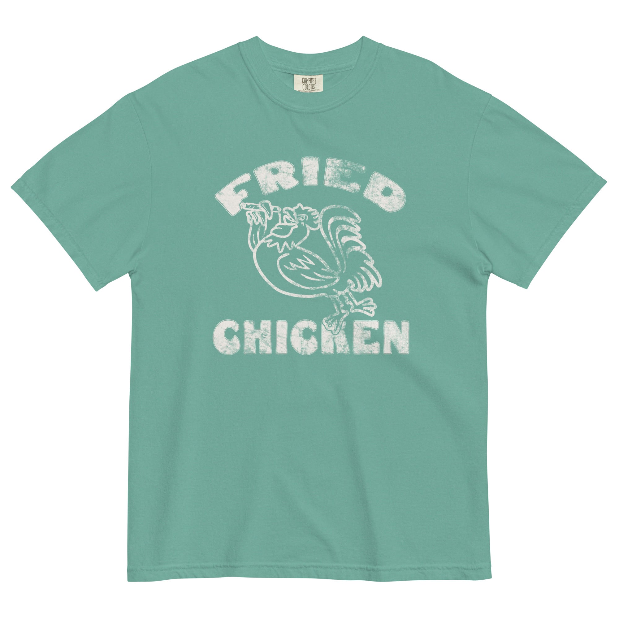 Fried Chicken Funny Weed Garment-Dyed T-Shirt - Magic Leaf Tees