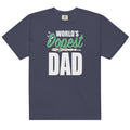World's Dopest Dad Garment-Dyed Weed T-Shirt | Magic Leaf Tees