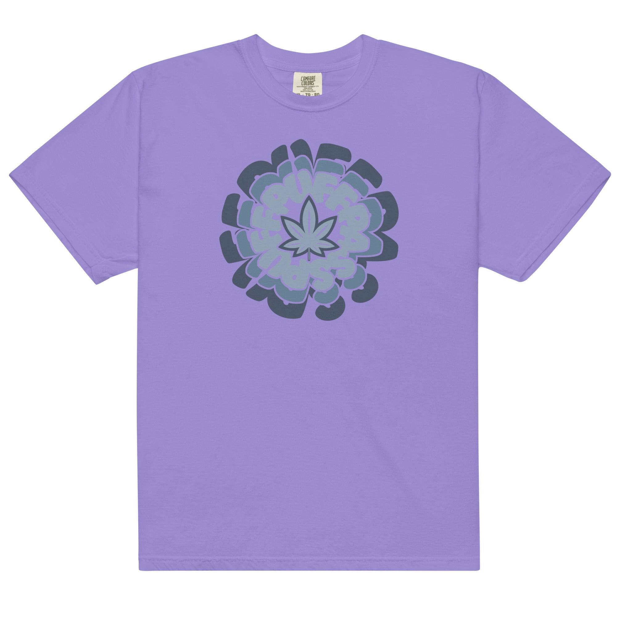 Puff Puff Pass Graphic Garment-Dyed Weed T-Shirt | Magic Leaf Tees