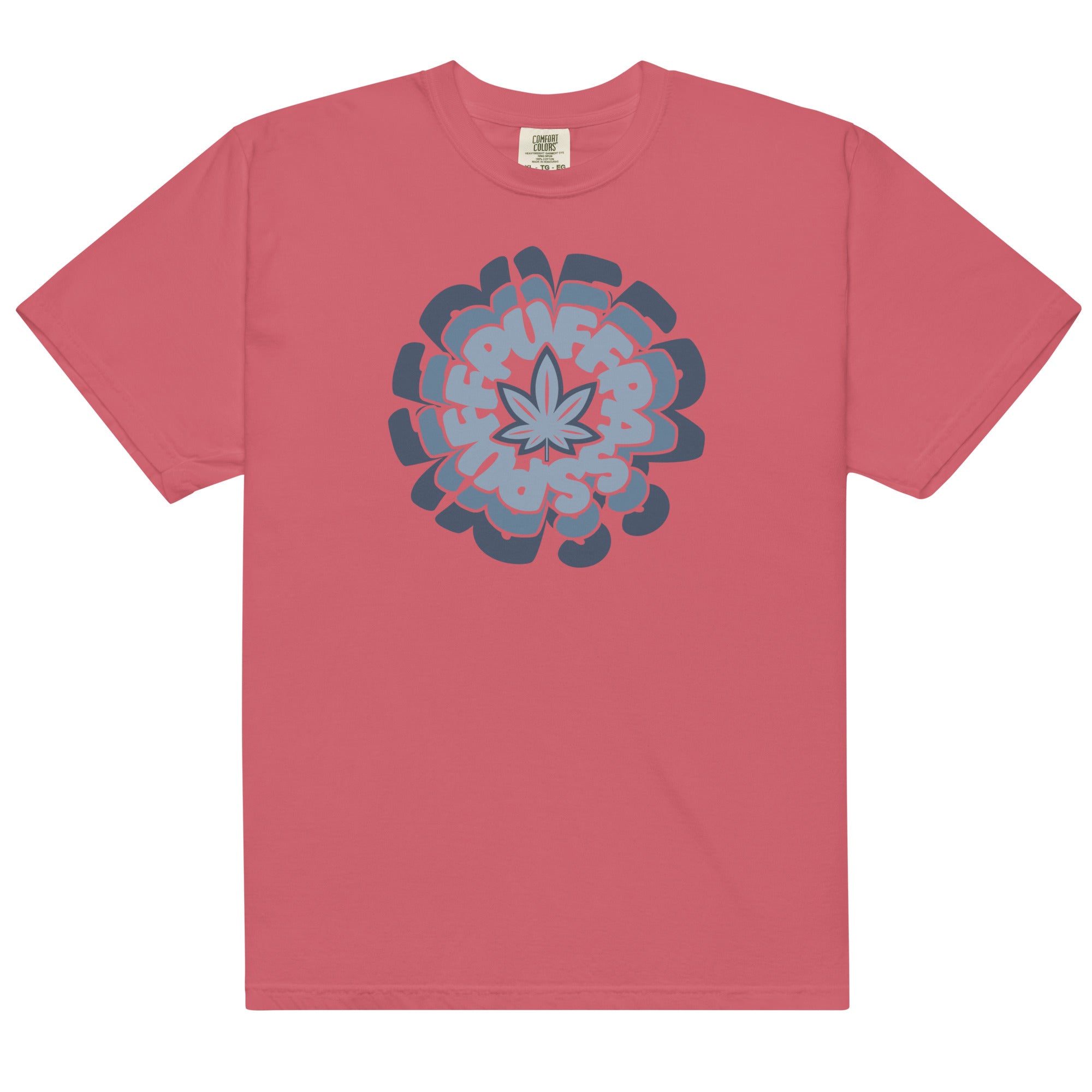 Puff Puff Pass Graphic Garment-Dyed Weed T-Shirt | Magic Leaf Tees