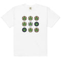 Dot Weed Leaves Graphic Garment-Dyed T-Shirt | Magic Leaf Tees