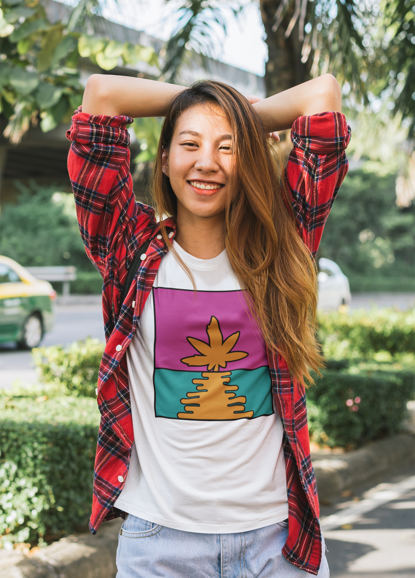Pop Art Cannabis Sunrise Weed Shirt