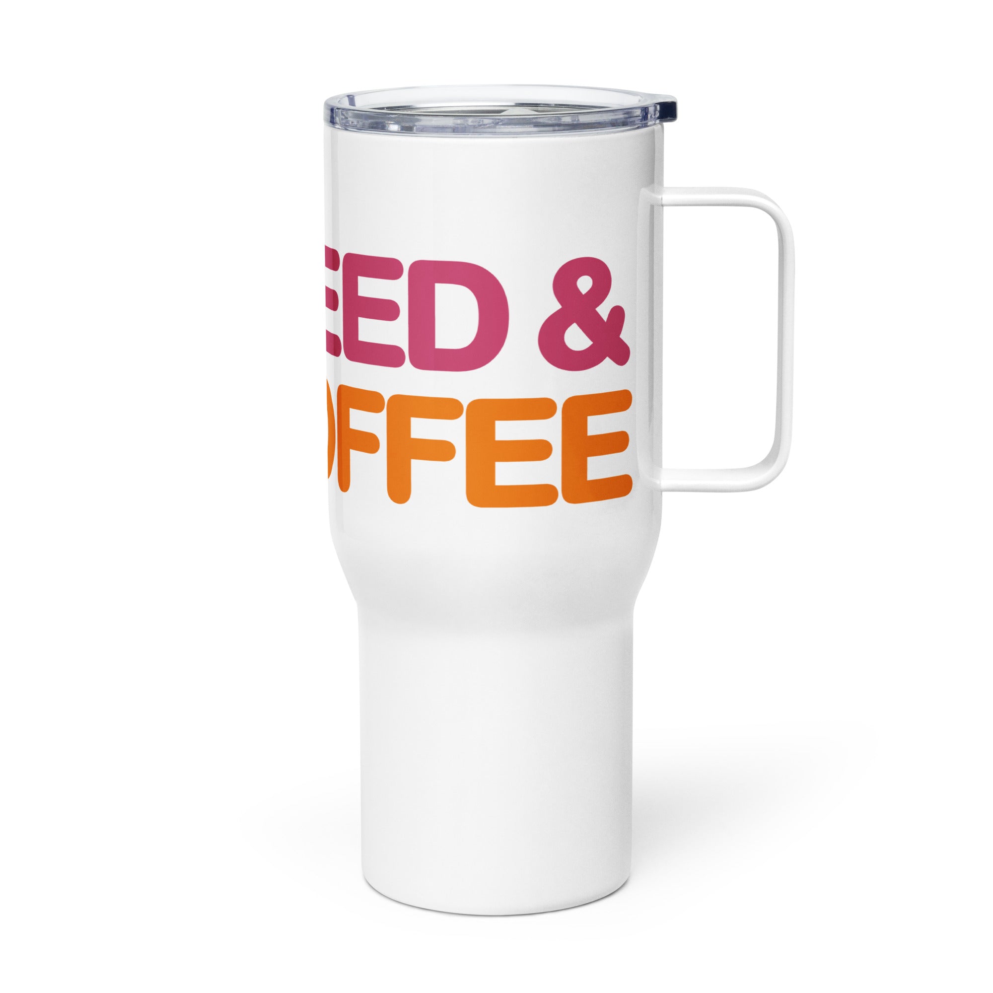 Wake & Bake: Weed & Coffee Funny Travel Mug for Coffee, Donut, and Marijuana Lovers | Magic Leaf Tees