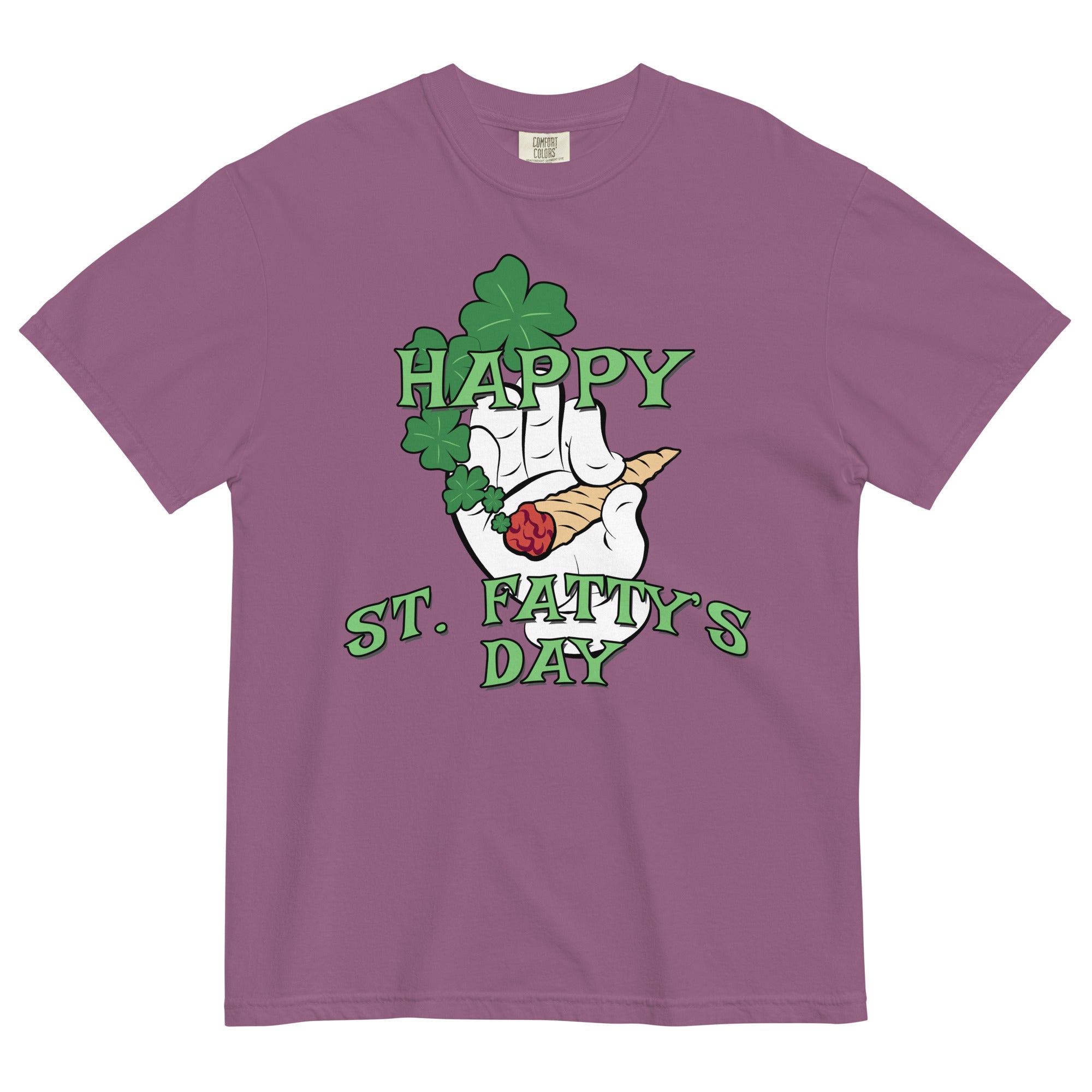 Happy St. Fatty's Day Tee | Stoner St. Patrick's Day Shirt | Shamrock Weed Hilarity | Magic Leaf Tees