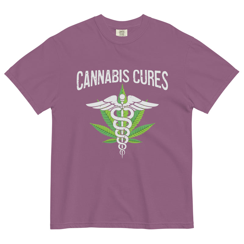 Cannabis Cures Tee | Medical Marijuana Advocacy Shirt | Herbal Healing Statement | Magic Leaf Tees