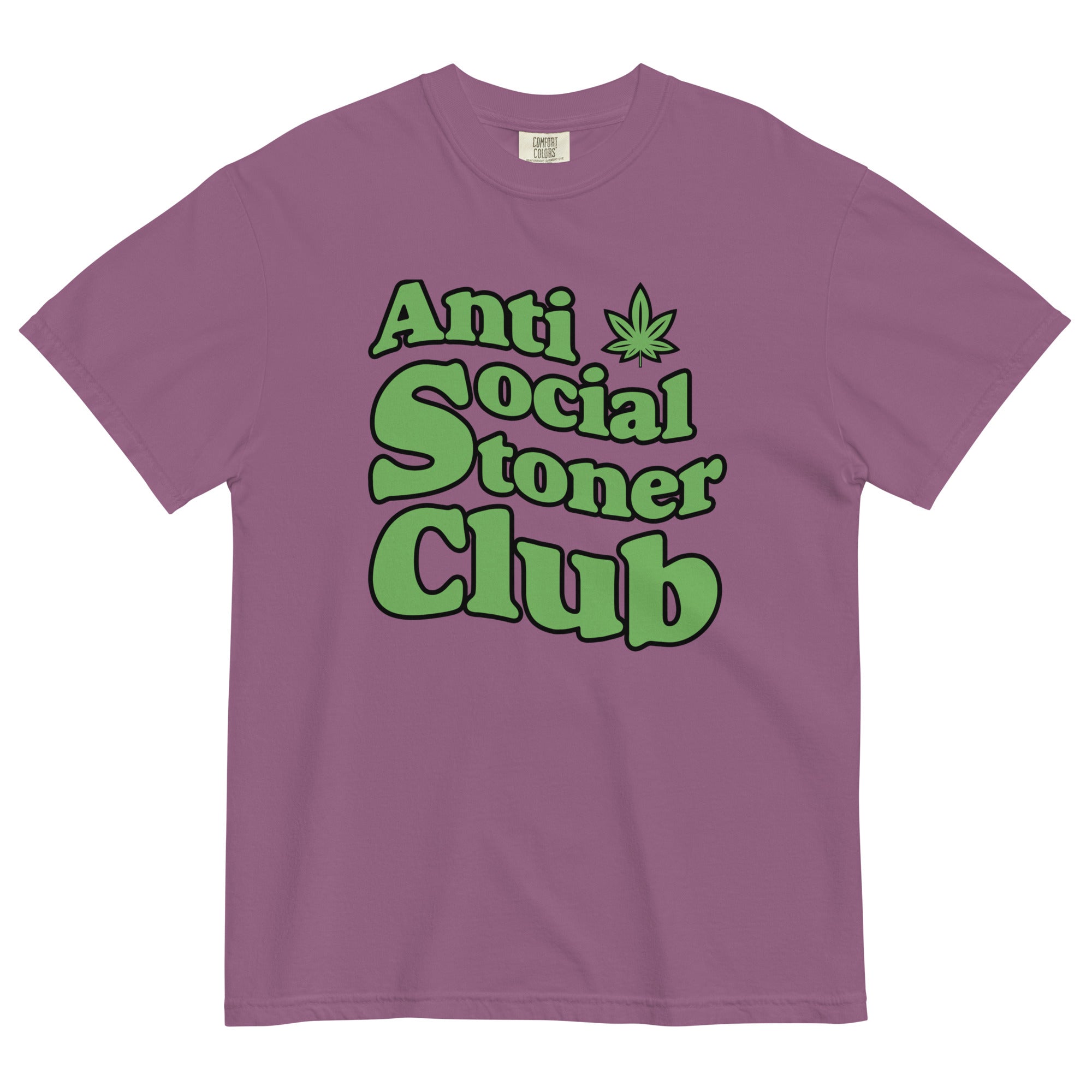 Anti-Social Stoner Club: Hilarious Cannabis-Inspired Tee for Introverted Highs! - Magic Leaf Tees